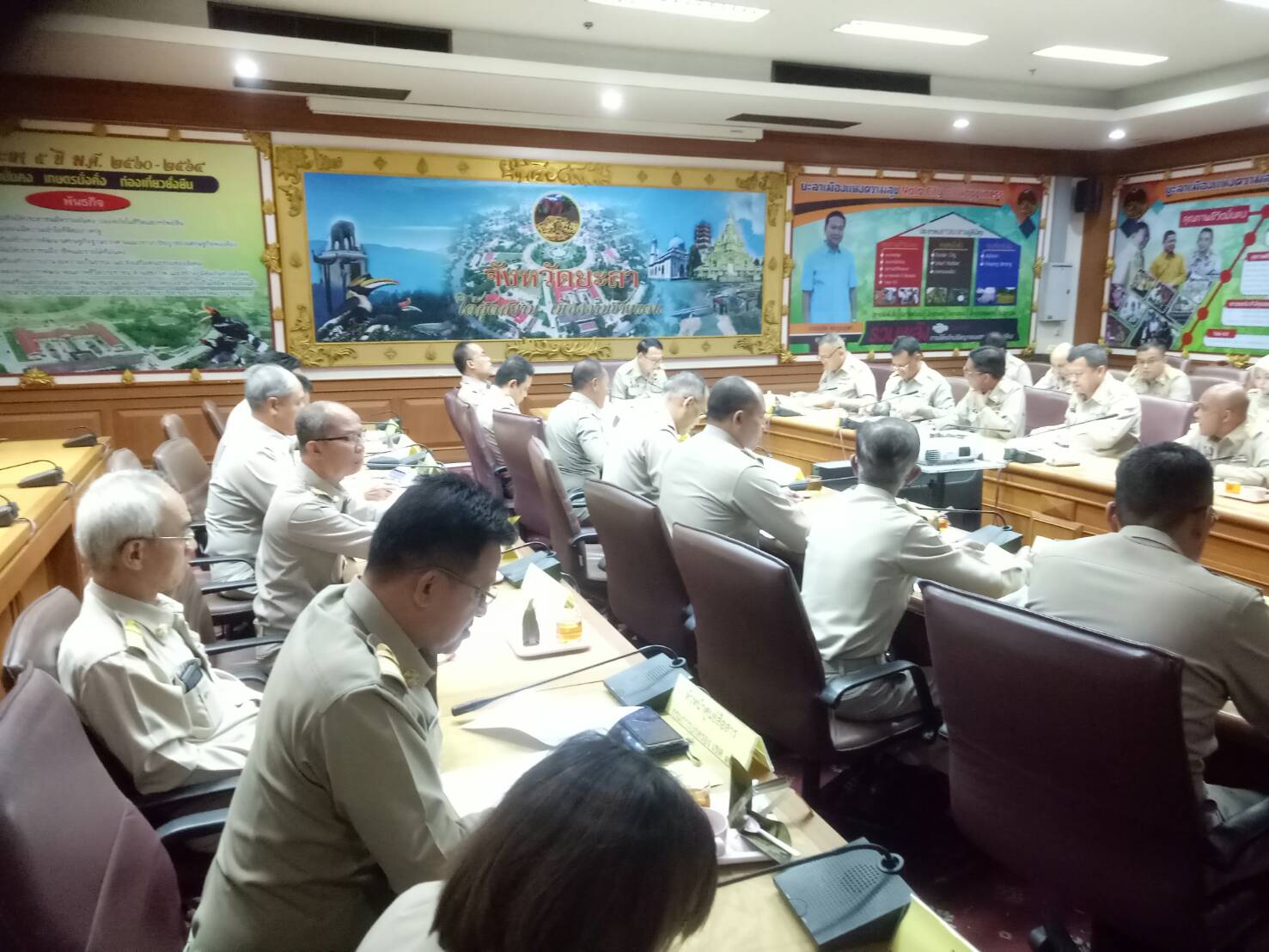 พัฒนาการจังหวัดยะลา ร่วมในการประชุมหัวหน้าส่วนราชการ หัวหน้าหน่วยงานรัฐวิสาหกิจ สังกัดกระทรวงมหาดไทย