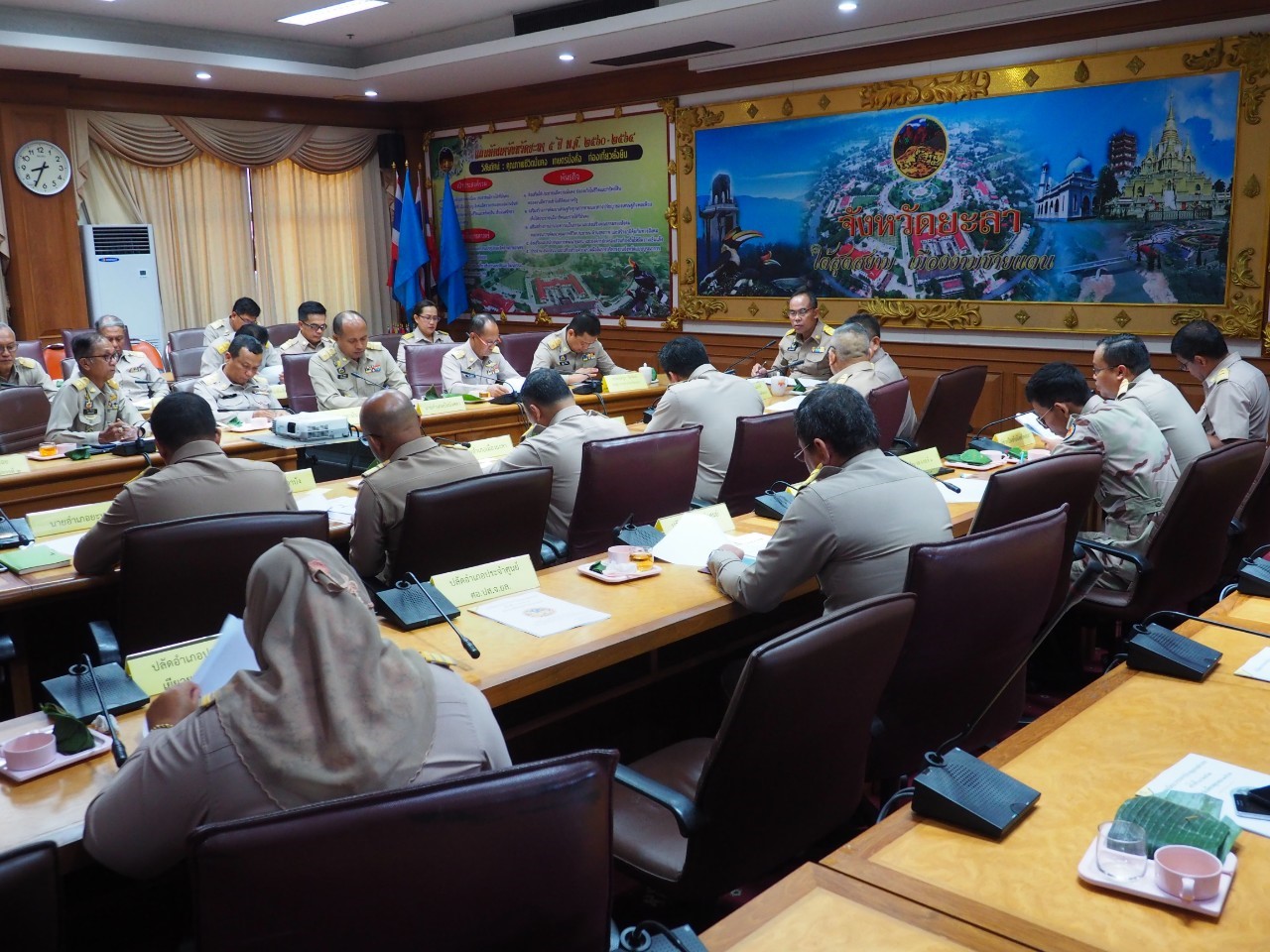 พัฒนาการจังหวัดยะลา ร่วมในการประชุมหัวหน้าส่วนราชการ หัวหน้าหน่วยงานรัฐวิสาหกิจ สังกัดกระทรวงมหาดไทย ประจำเดือนตุลาคม 2562