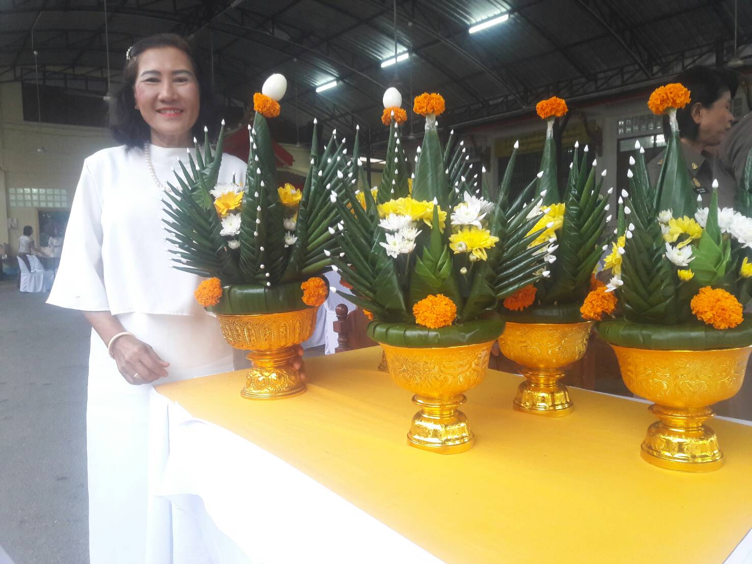 พช.ยะลา ร่วมพิธีทำบุญบวงสรวงเครื่องประกอบเกียรติยศประกอบศพ กลุ่มพิธีการศพที่ได้รับพระราชทาน