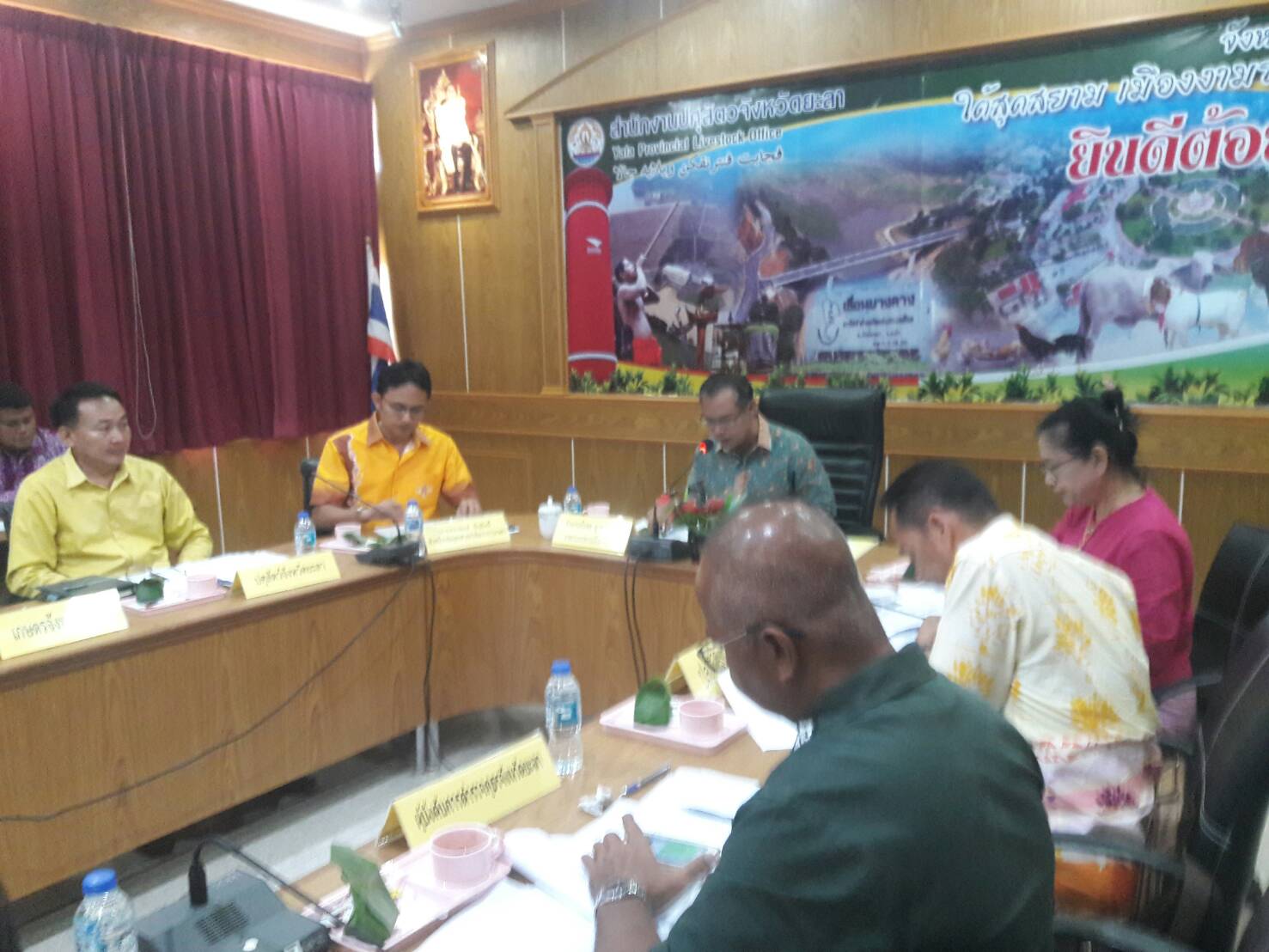 พช.ยะลา ร่วมการประชุมคณะอนุกรรมการพัฒนาการเกษตรและสหกรณ์จังหวัดยะลา