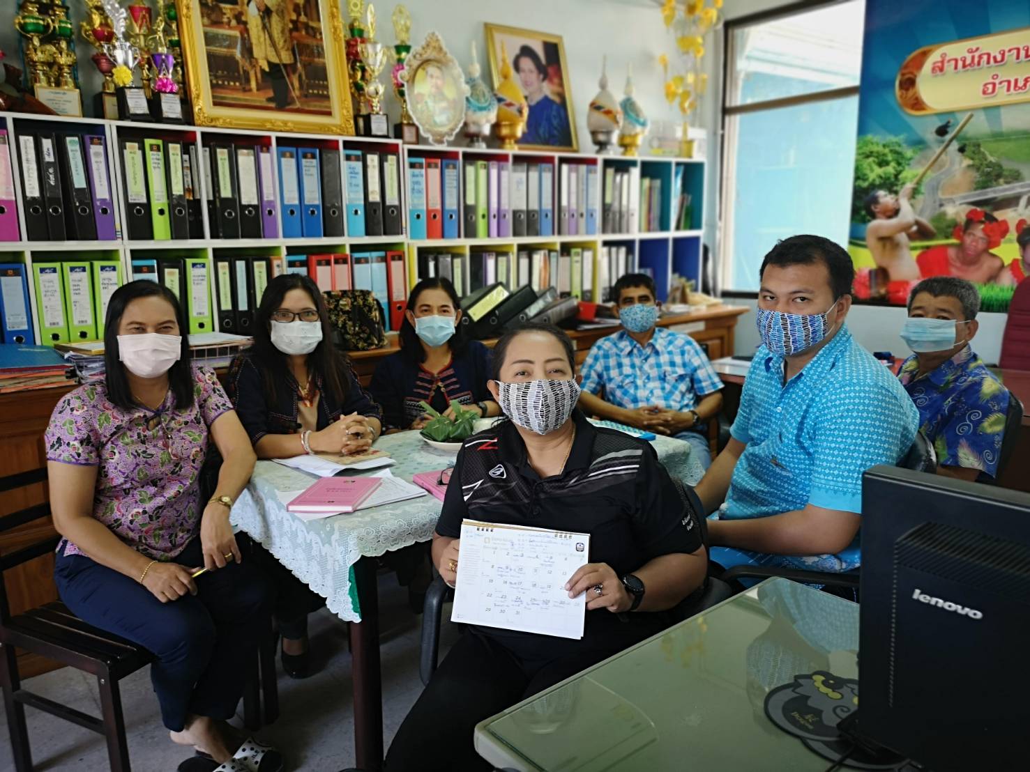 พช.ยะลา นิเทศติดตามงานสำนักงานพัฒนาชุมชนอำเภอธารโต
