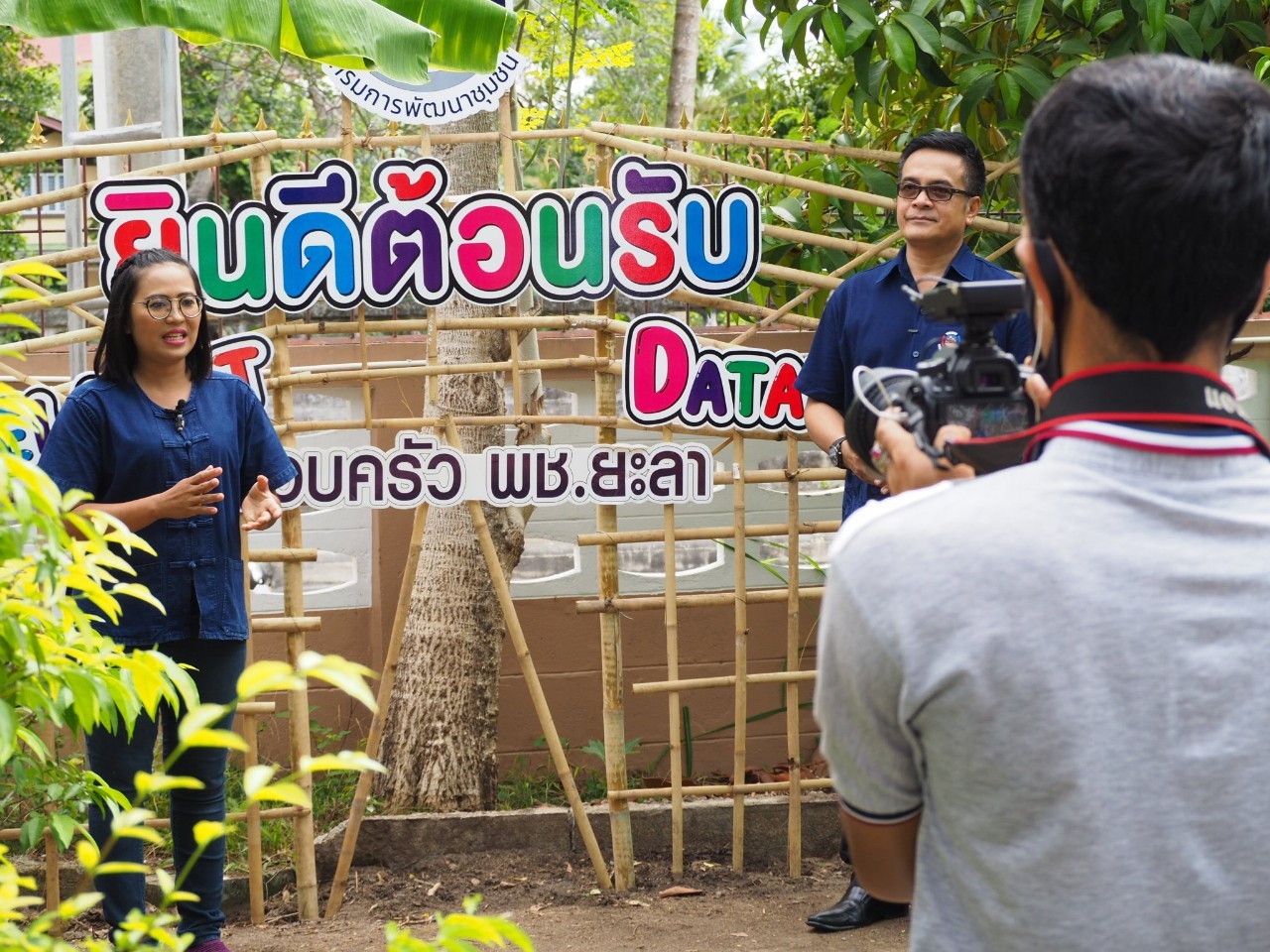 พช.ยะลา ถ่ายทำรายการโทรทัศน์ “เชิญชวนปลูกผัก กับ พช.”
