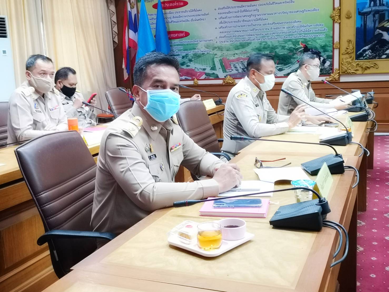 พจ.ยะลา ร่วมประชุมหัวหน้าส่วนราชการ หัวหน้าหน่วยงานรัฐวิสาหกิจ สังกัดกระทรวงมหาดไทย ประจำเดือนพฤษภาคม