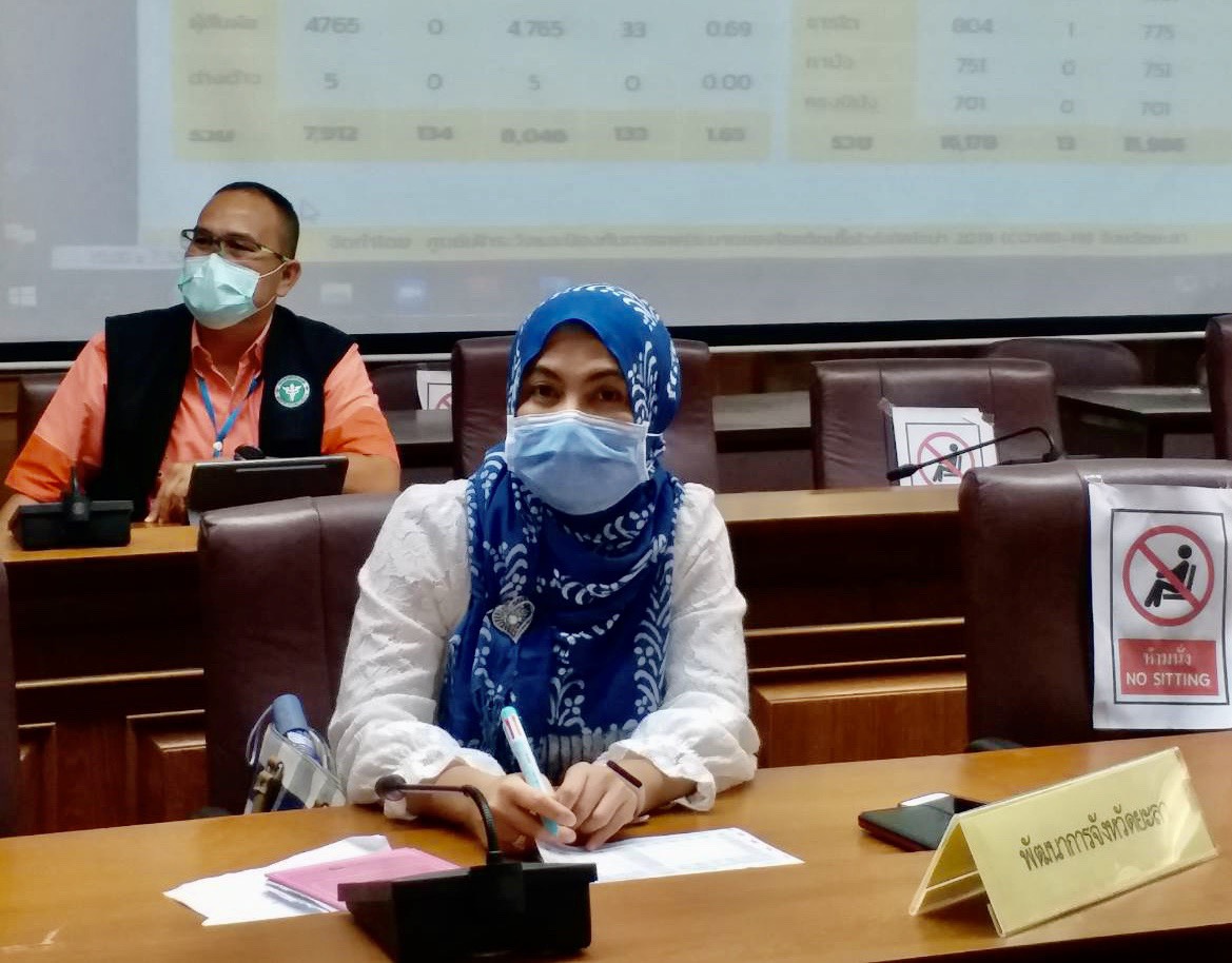 พช.ยะลา ร่วมประชุมศูนย์ปฏิบัติการภาวะฉุกเฉินกรณีการระบาดของเชื้อไวรัสโคโรนา 2019 (โควิด – 19) จังหวัดยะลา ครั้งที่ 62