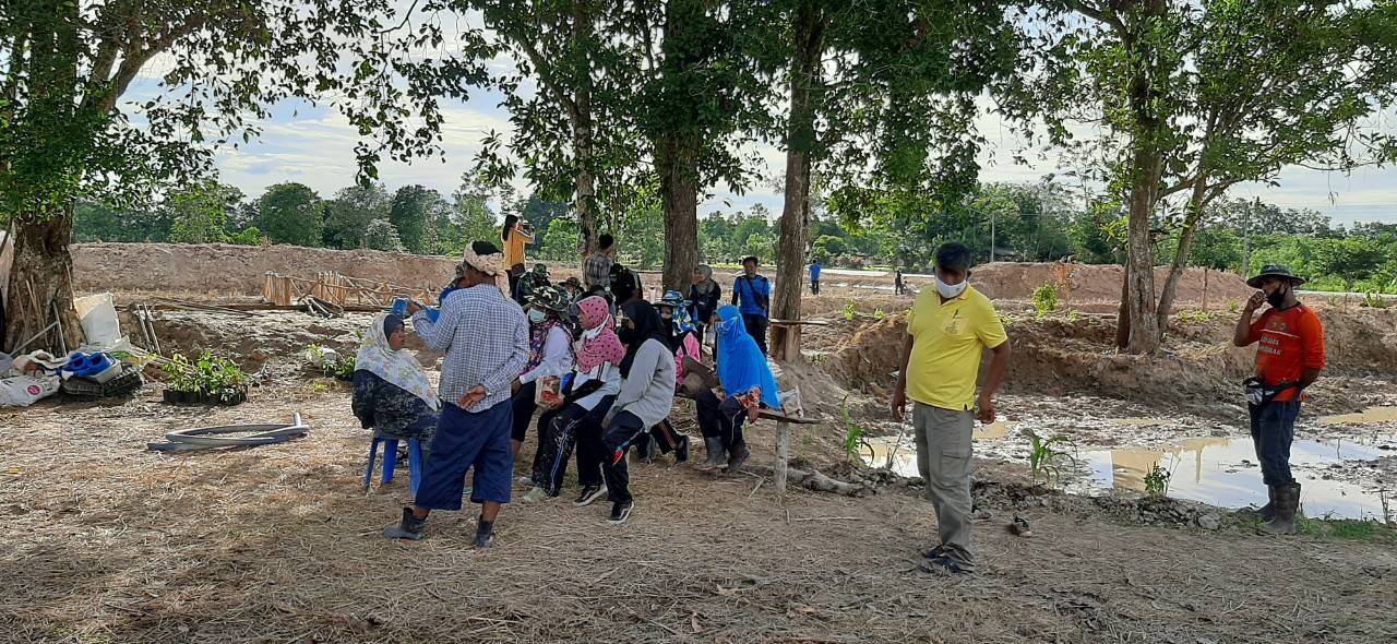 พจ.ยะลา ลงพื้นที่เยี่ยมกิจกรรมบริหารจัดการพื้นที่แปลงเกษตรทฤษฎีใหม่