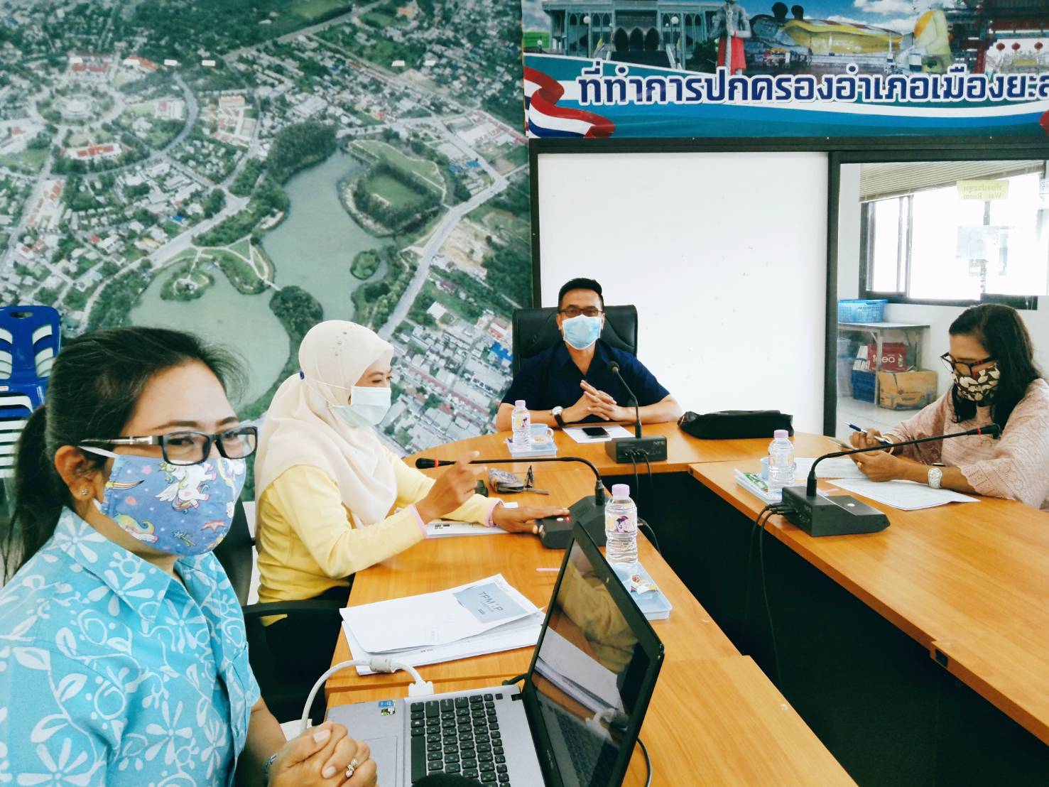 พช.ยะลา ชี้แจงการใช้งานระบบบริหารจัดการข้อมูล TPMAP อำเภอเมืองยะลา