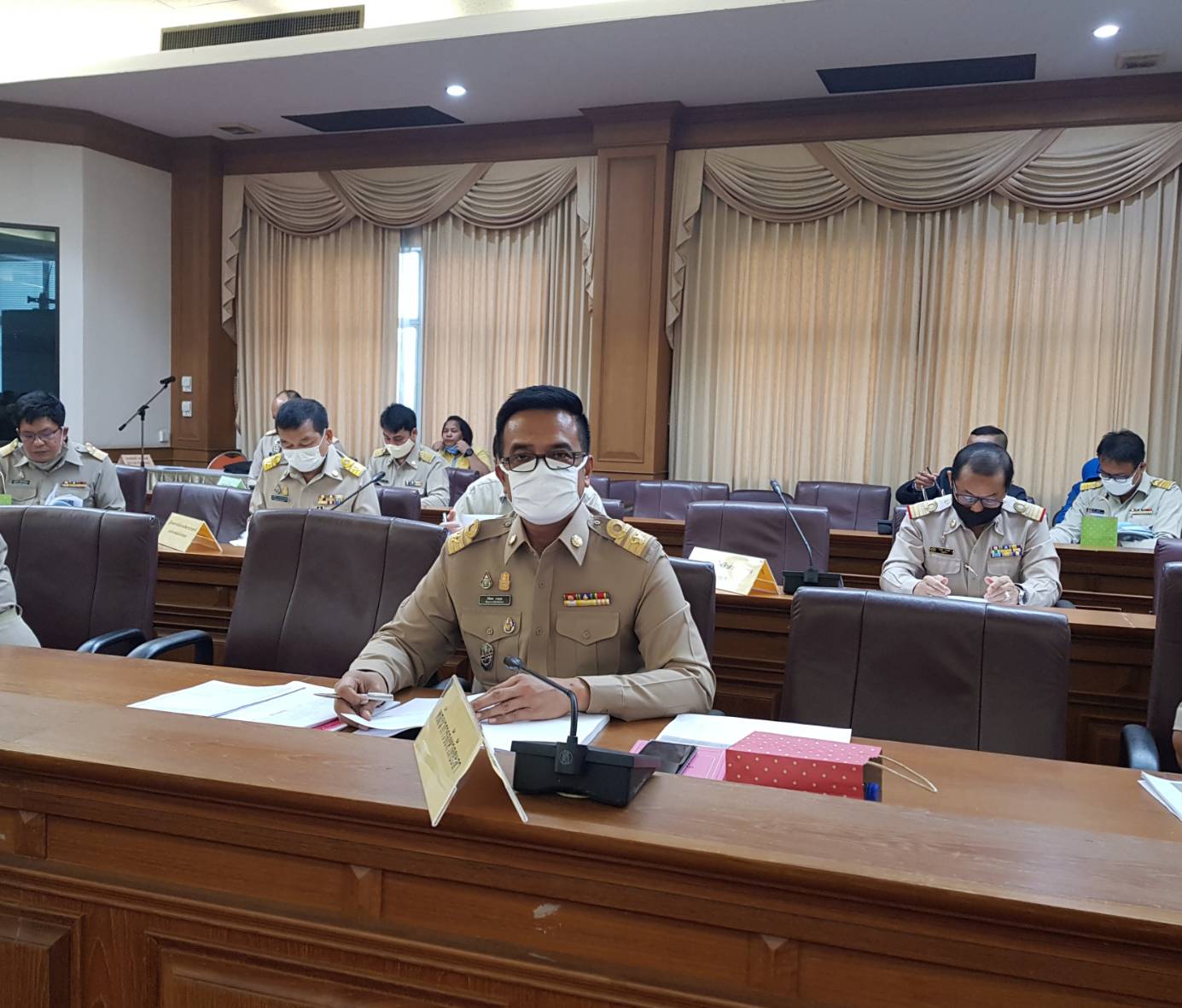 พจ.ยะลา ร่วมประชุม กบ.จ.ยล. และการประชุมชี้แจงรายละเอียดโครงการภายใต้กรอบนโยบายการฟื้นฟูเศรษฐกิจฯ