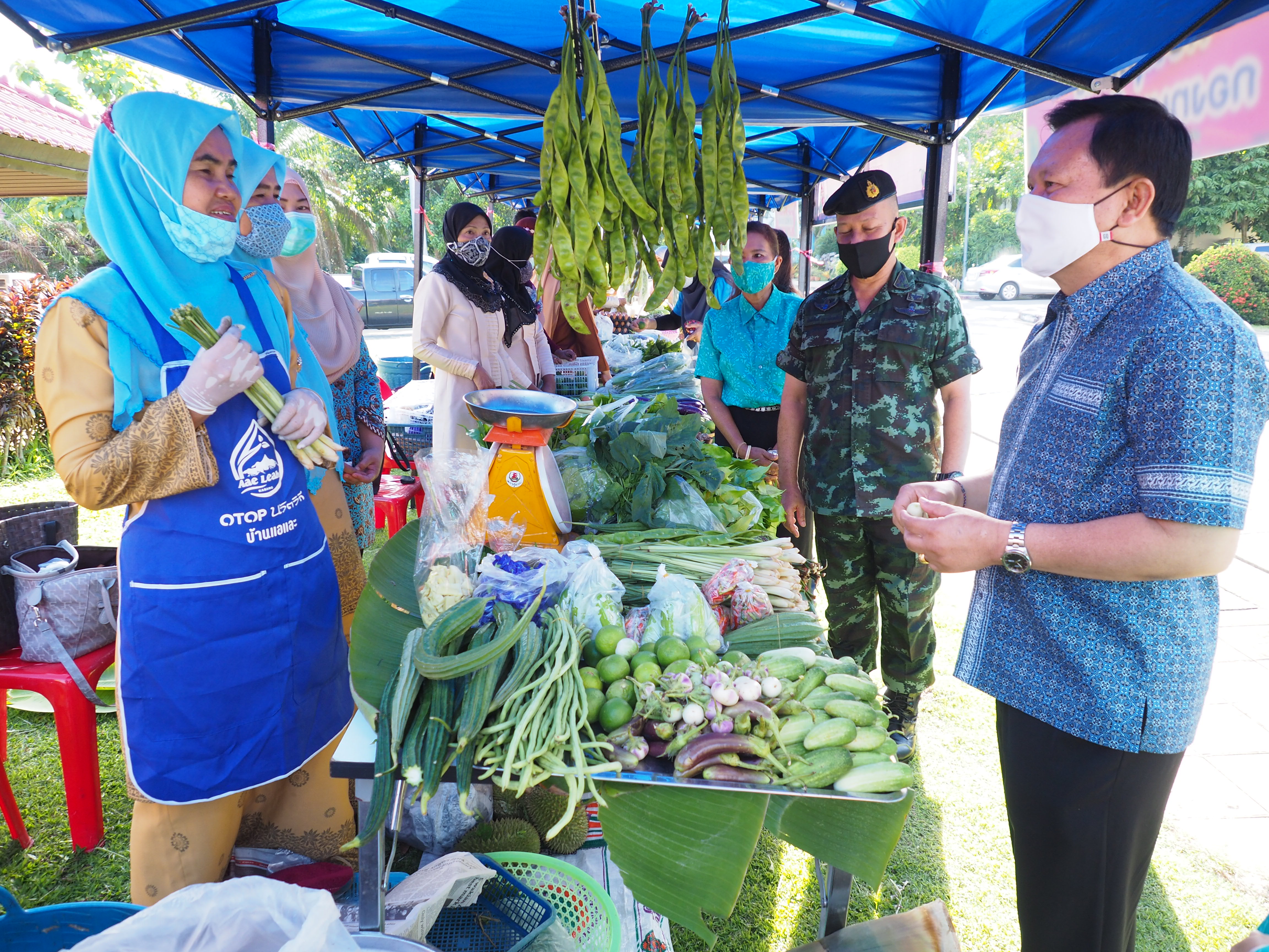 ยะลา เปิดตลาดผักโครงการปฏิบัติการ 90 วัน ปลูกผักสวนครัว เพื่อสร้างความมั่นคงทางอาหาร