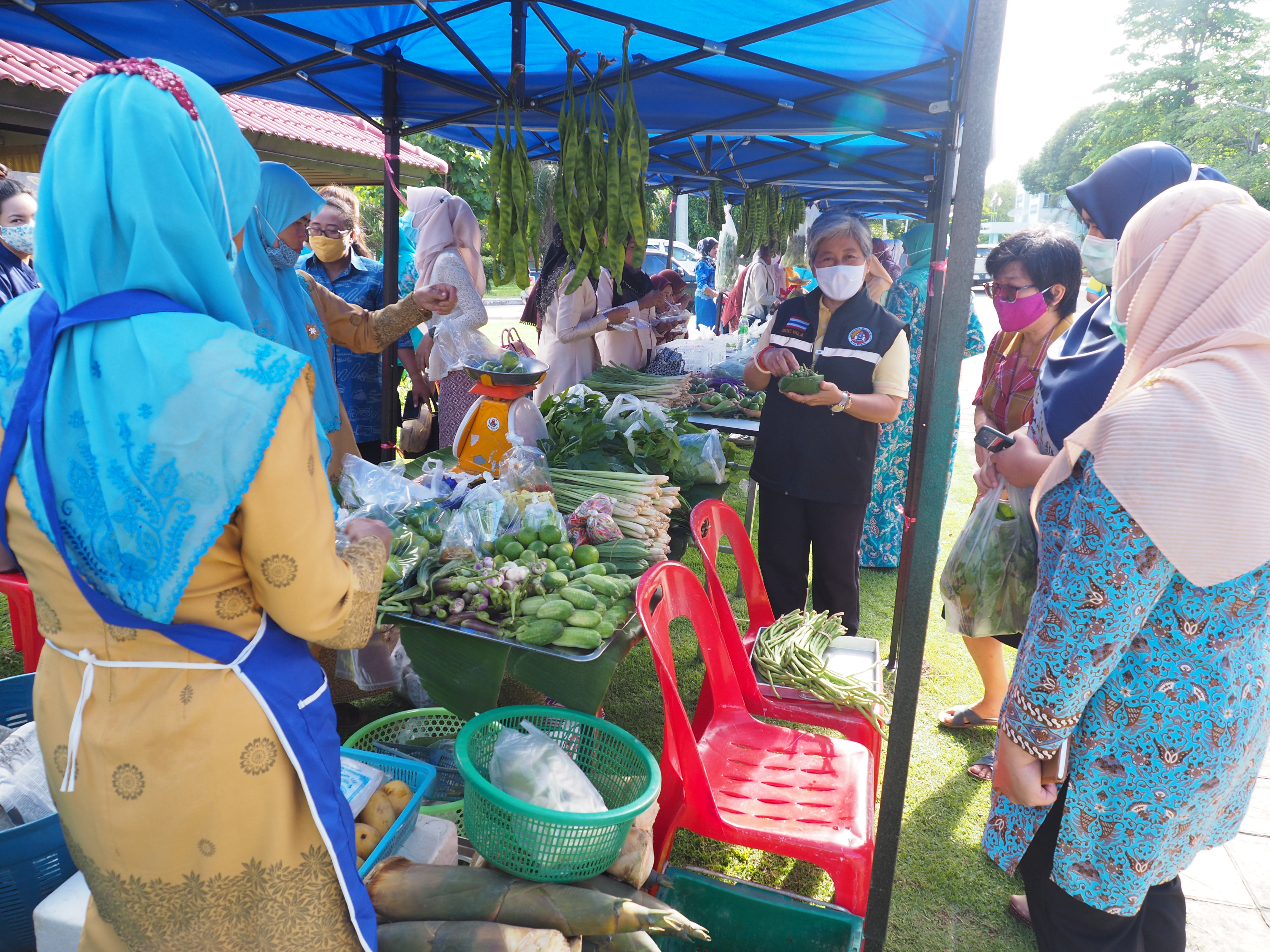 ยะลา เปิดตลาดผักโครงการปฏิบัติการ 90 วัน ปลูกผักสวนครัว เพื่อสร้างความมั่นคงทางอาหาร