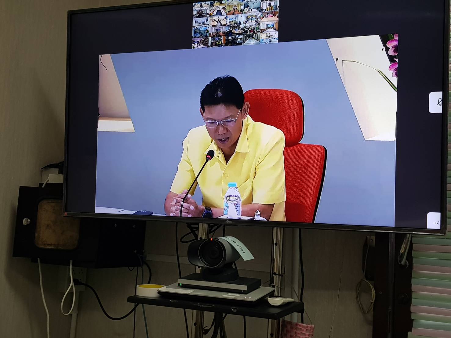 พช.ยะลา รับชมการประชุมเครือข่ายการประเมินผลผ่านระบบ conference ครั้งที่ 1