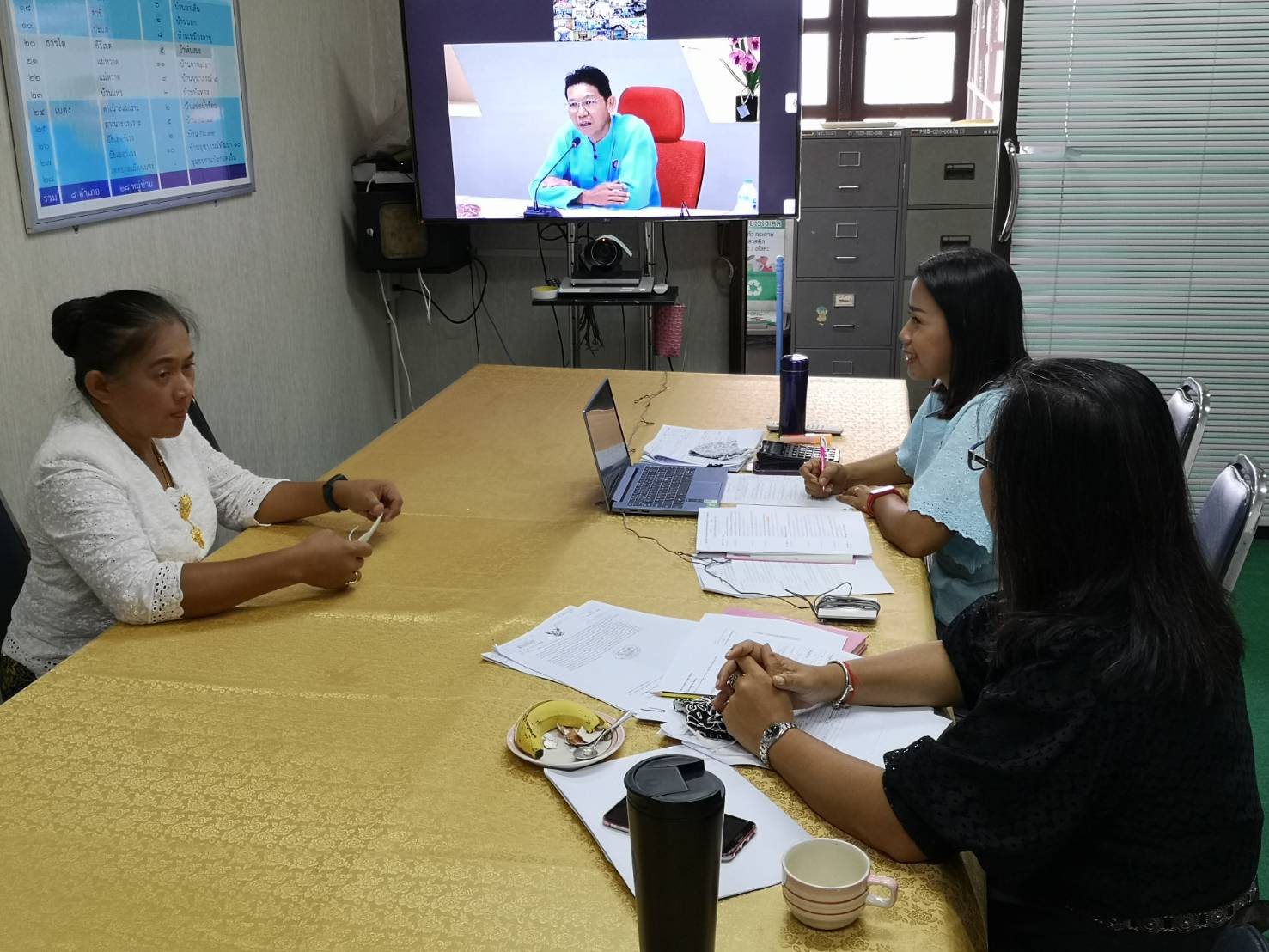 พช.ยะลา รับชมการประชุมเครือข่ายการประเมินผลผ่านระบบ conference ครั้งที่ 3