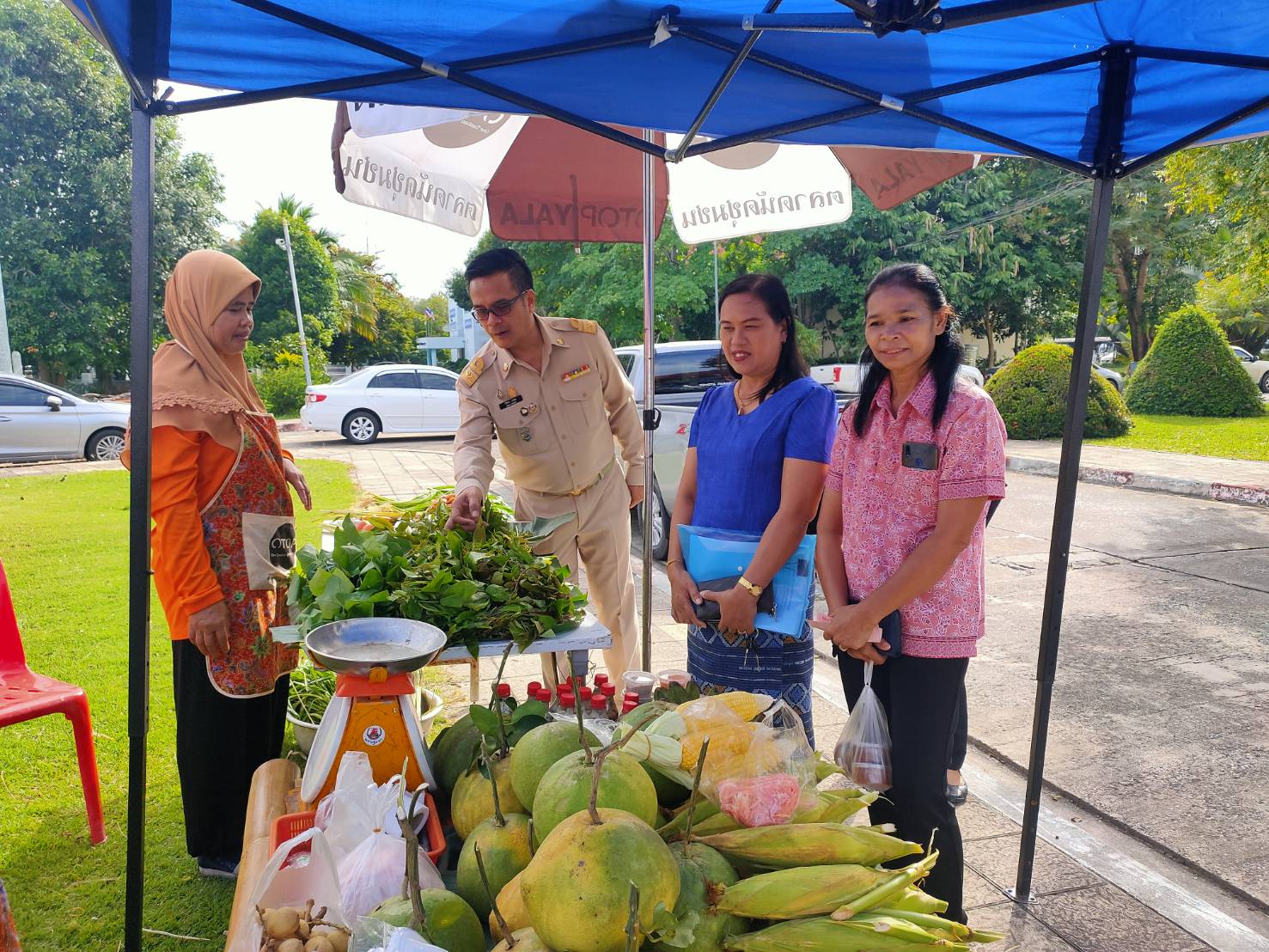 ยังคึกคัก “ตลาดสตรีแบ่งรัก ปลูกพืชผักปลอดภัย” จ.ยะลา 
