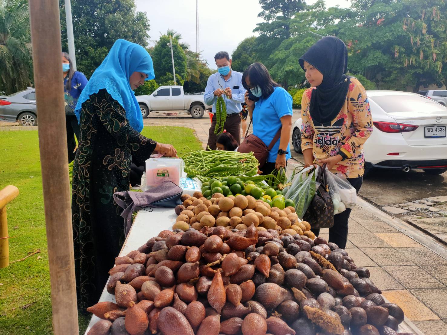 พจ.ยะลา เยี่ยมชม “ตลาดสตรีแบ่งรัก ปลูกพืชผักปลอดภัย” จ.ยะลา