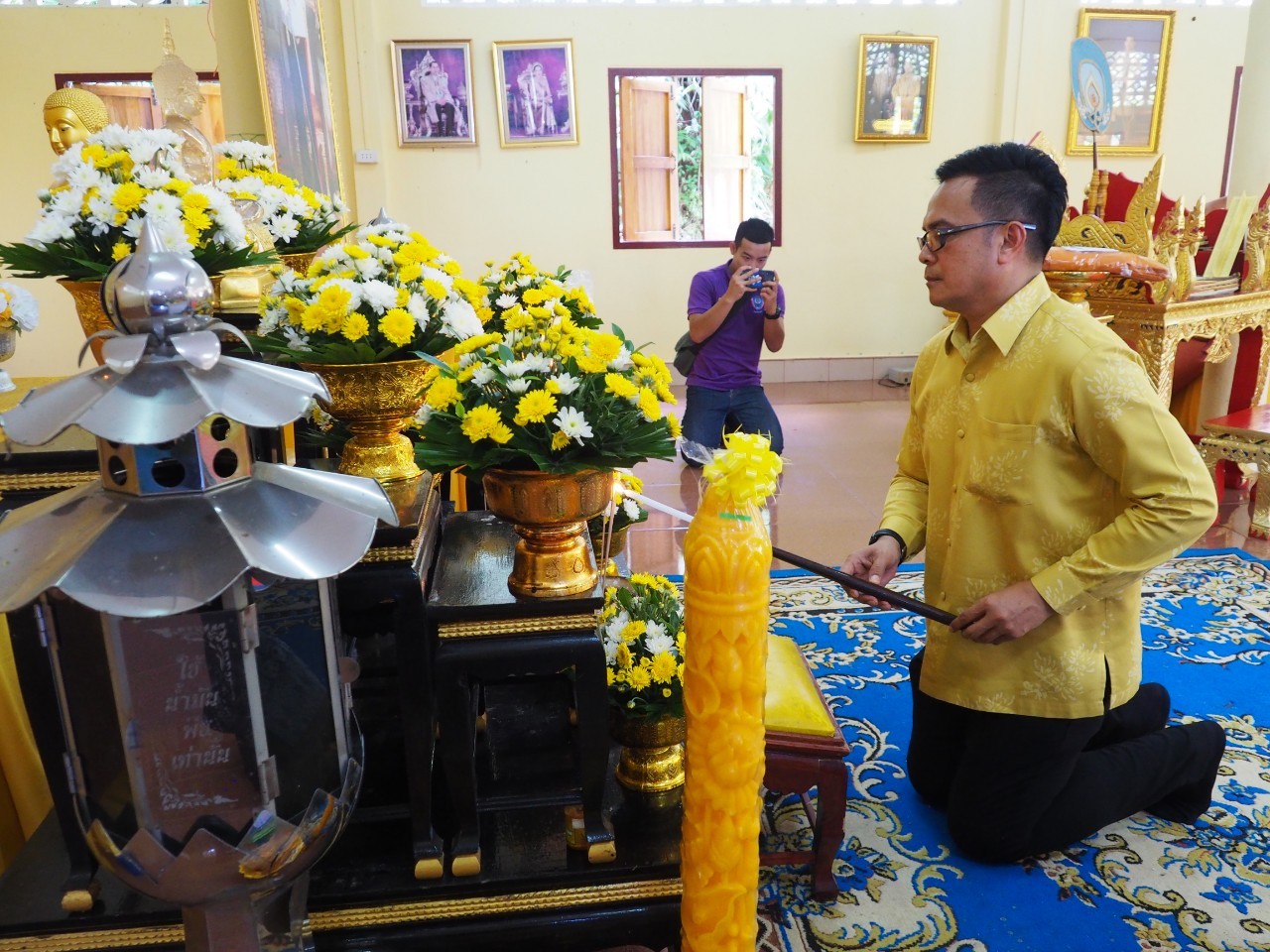 พจ.ยะลา เป็นประธานพิธีทอดผ้าป่าสามัคคีที่พักสงฆ์ถ้ำเขาไท
