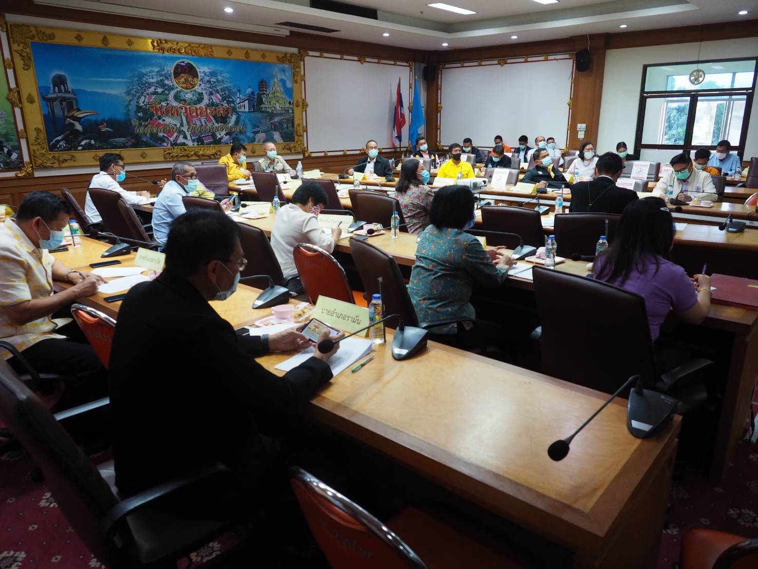 พช.ยะลา ร่วมประชุมชี้แจงข้อราชการสำคัญผ่านระบบ VCS