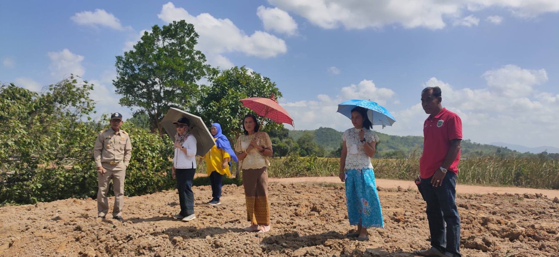พจ.ยะลา ติดตามการดำเนินงาน “โคก หนอง นา โมเดล” ตำบลวังพญา
