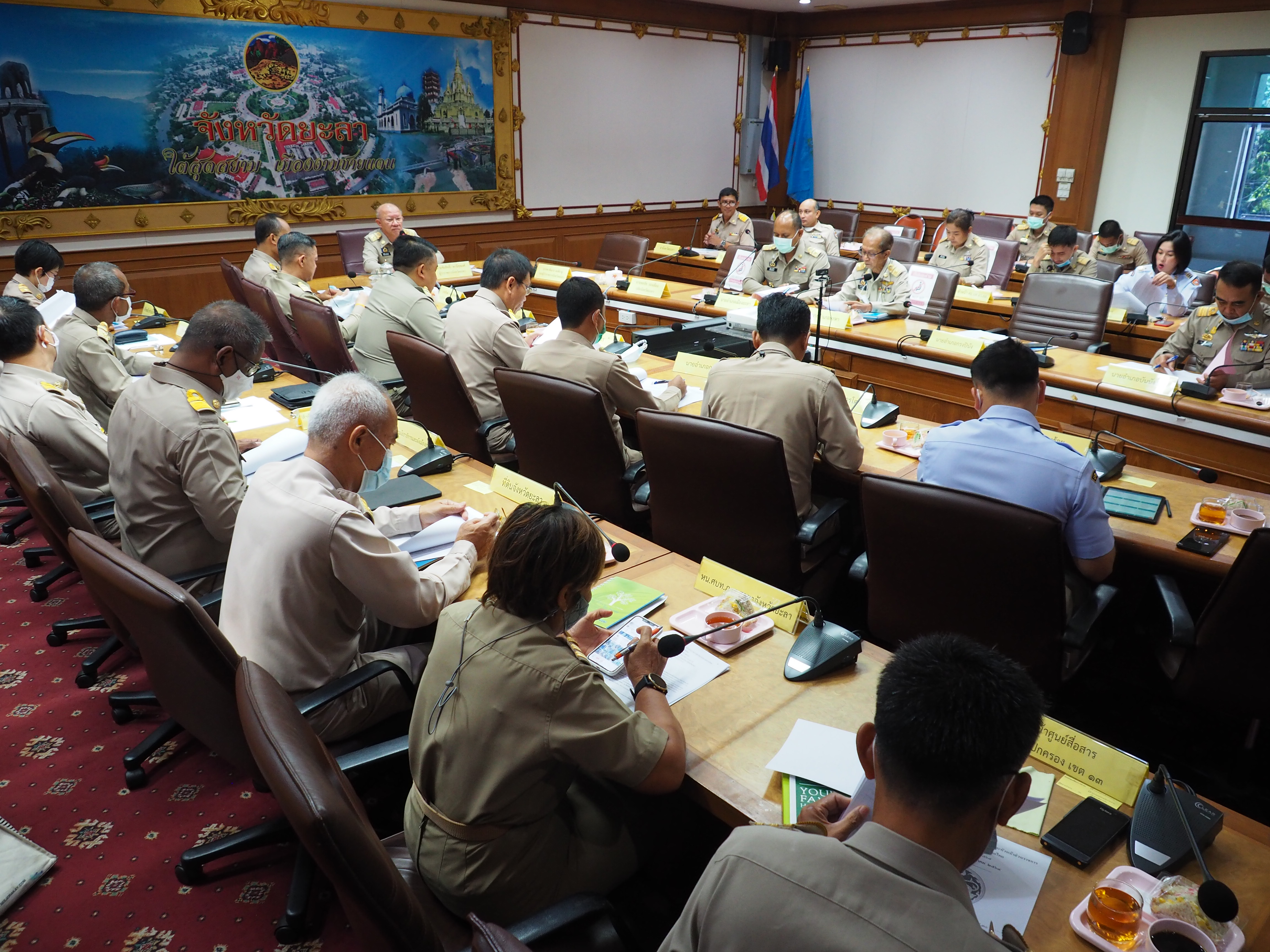 พจ.ยะลา ร่วมประชุมหัวหน้าส่วนราชการฯ มหาดไทย ครั้งที่3/2564