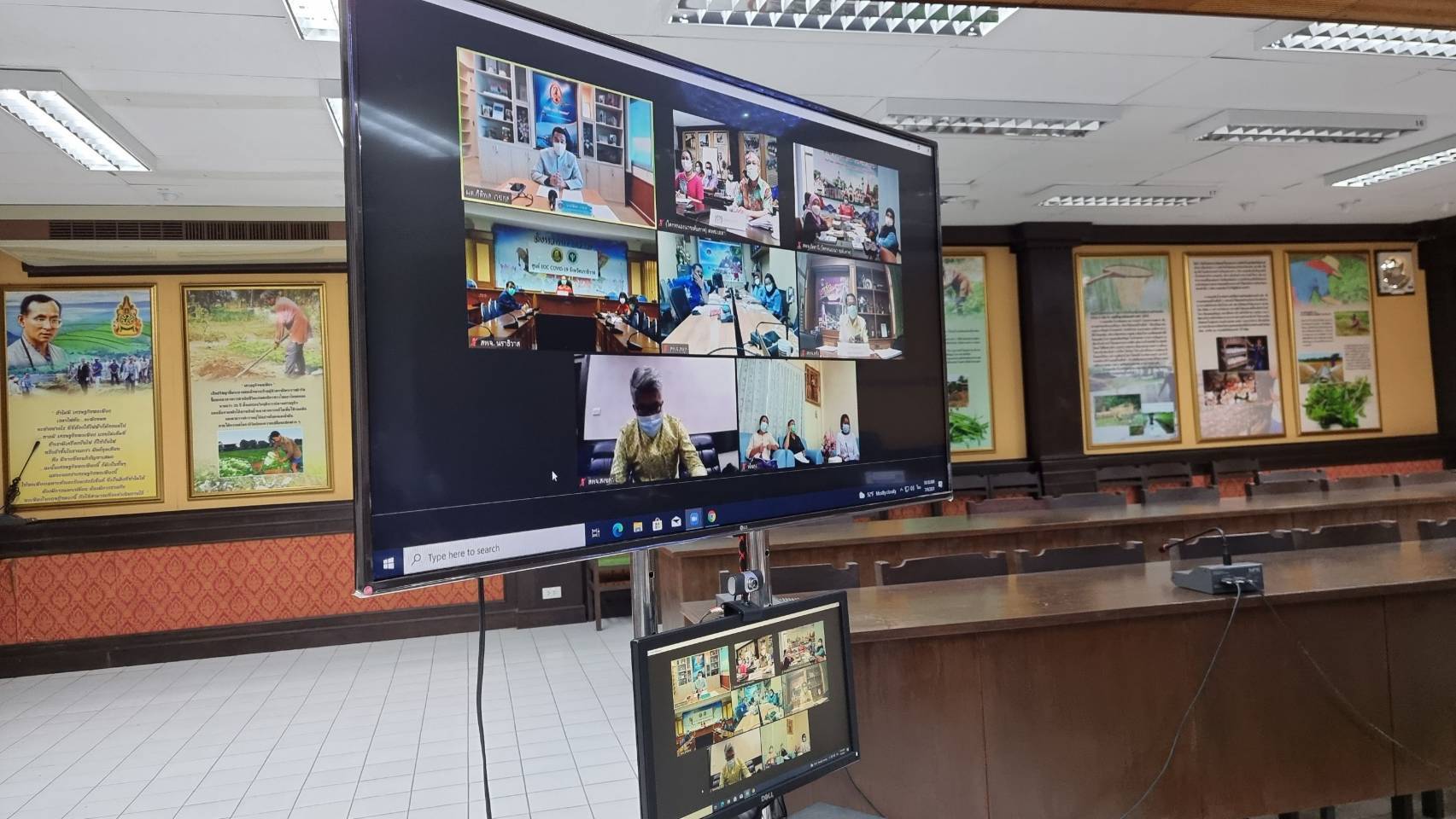 พจ.ยะลา ร่วมประชุมคณะกรรมการประสานงานและสนับสนุนการขับเคลื่อนพื้นที่ต้นแบบ โคก หนอง นา โมเดล ระดับภาค