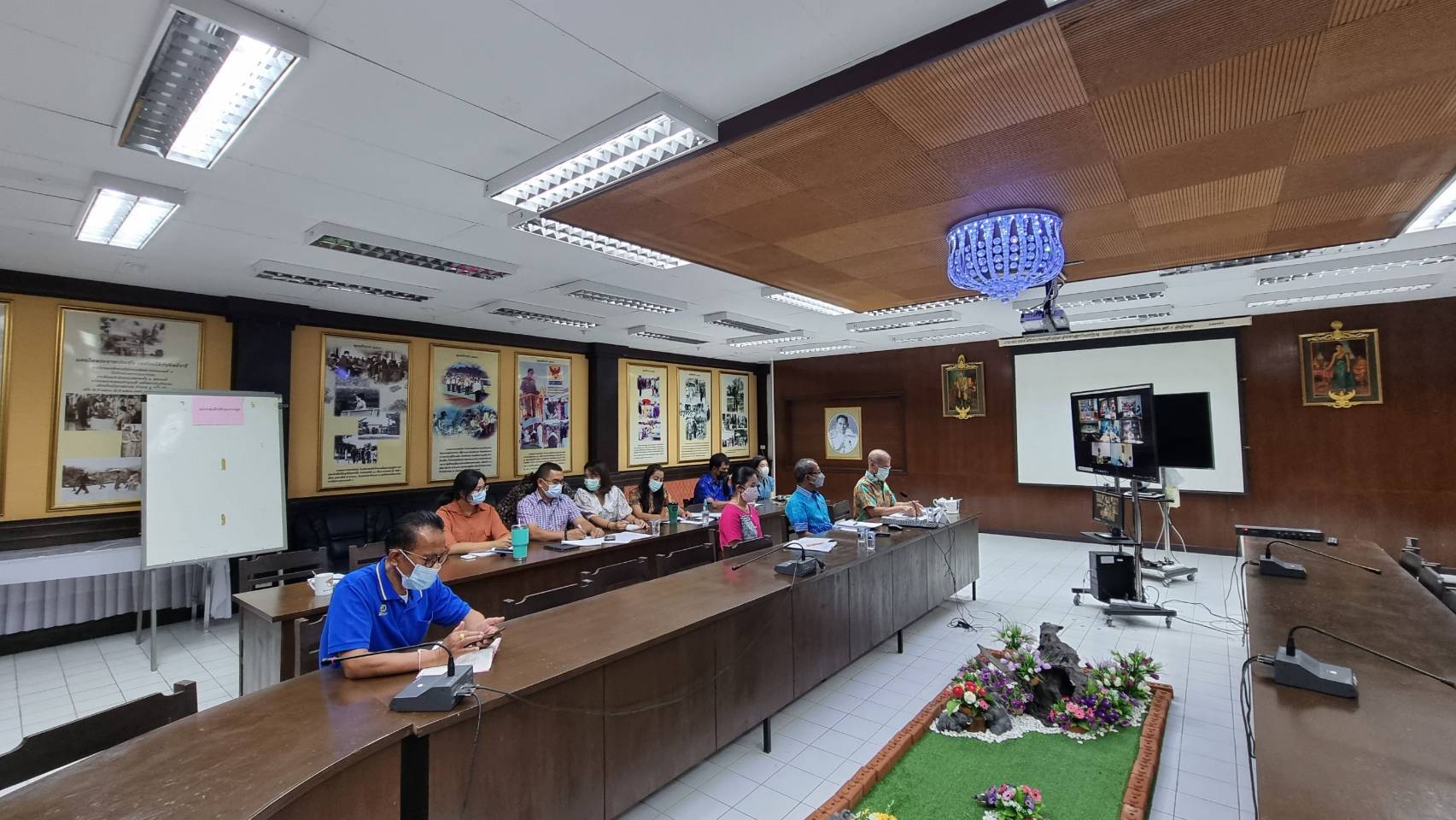 พจ.ยะลา ร่วมประชุมคณะกรรมการประสานงานและสนับสนุนการขับเคลื่อนพื้นที่ต้นแบบ โคก หนอง นา โมเดล ระดับภาค