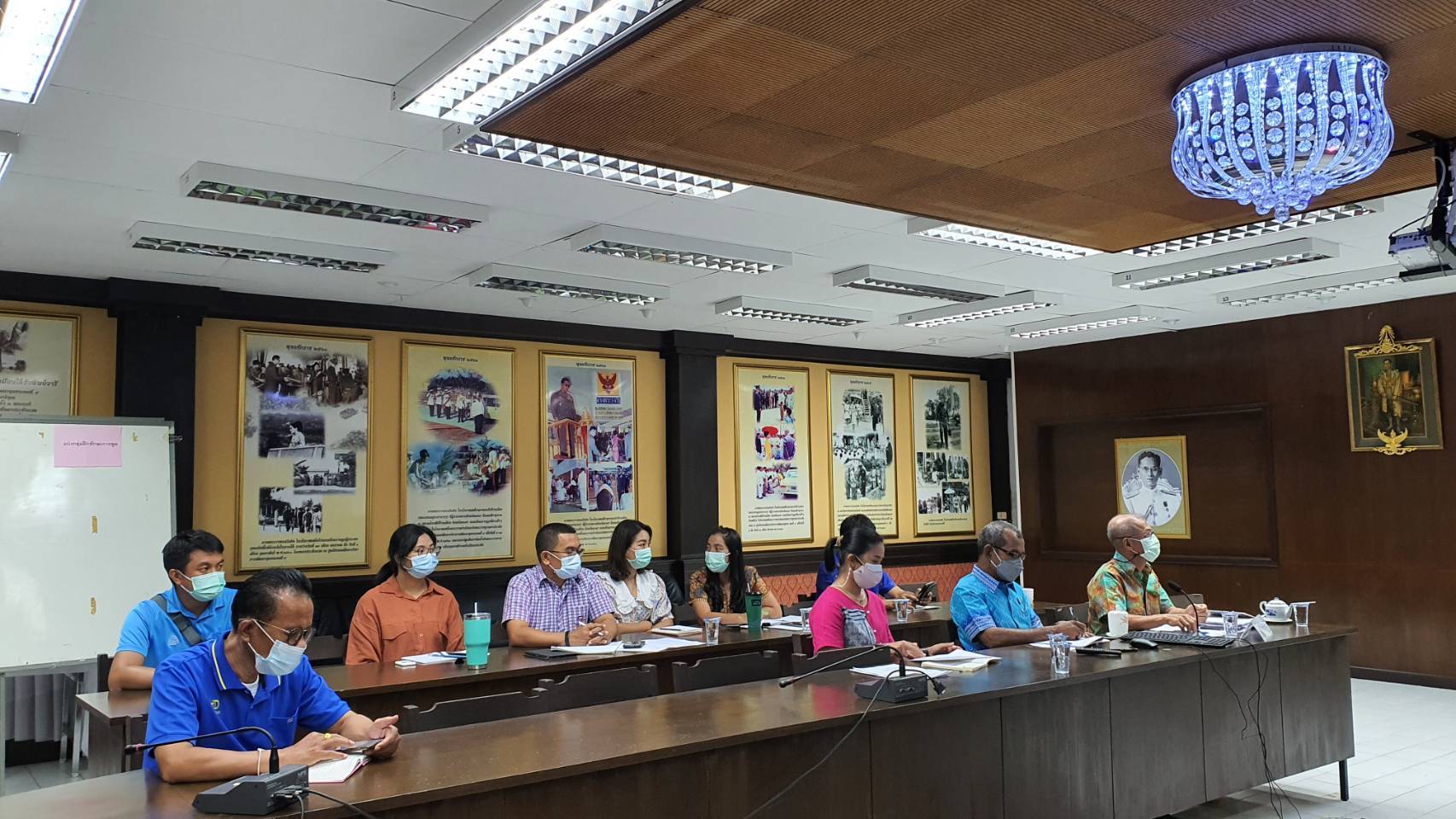 พจ.ยะลา ร่วมประชุมคณะกรรมการประสานงานและสนับสนุนการขับเคลื่อนพื้นที่ต้นแบบ โคก หนอง นา โมเดล ระดับภาค