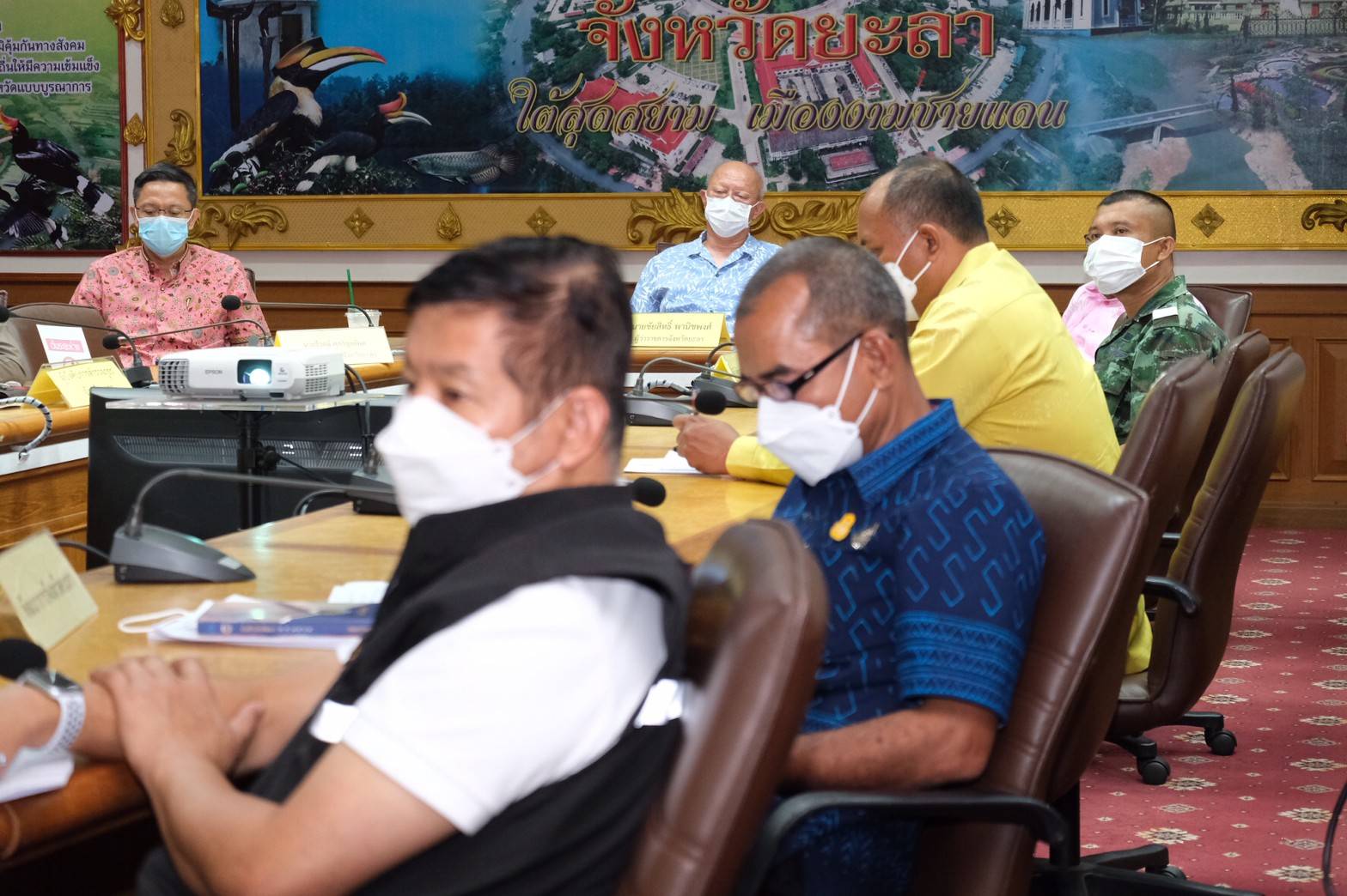 พช. ยะลา ร่วมประชุมชี้แจงข้อราชการสำคัญผ่านระบบวีดิทัศน์ทางไกล (Video Conference)