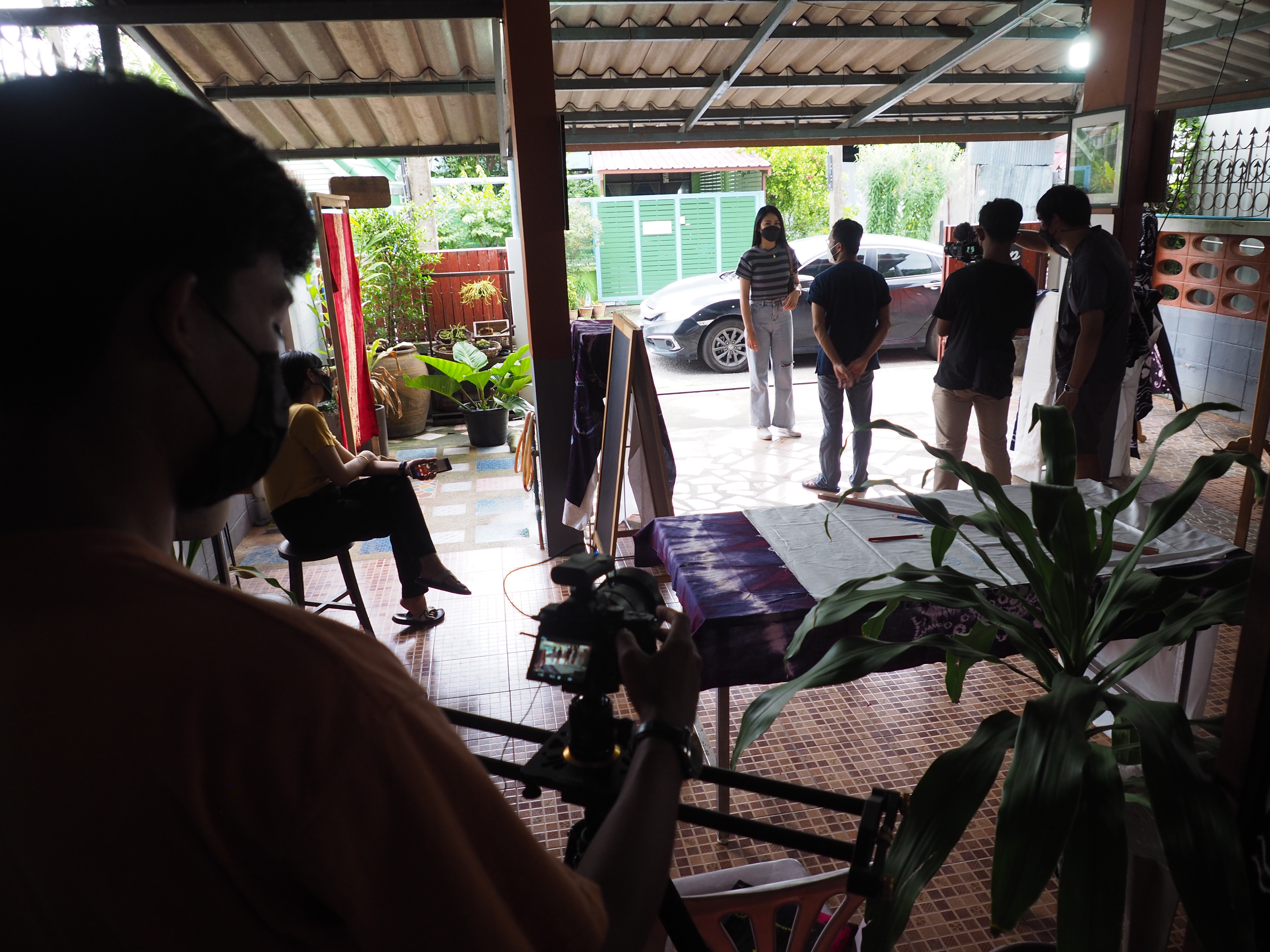พช.ยะลา ถ่ายทำ Clip ผ้าไทยเสริมสร้างภาพลักษณ์กรมการพัฒนาชุมชน