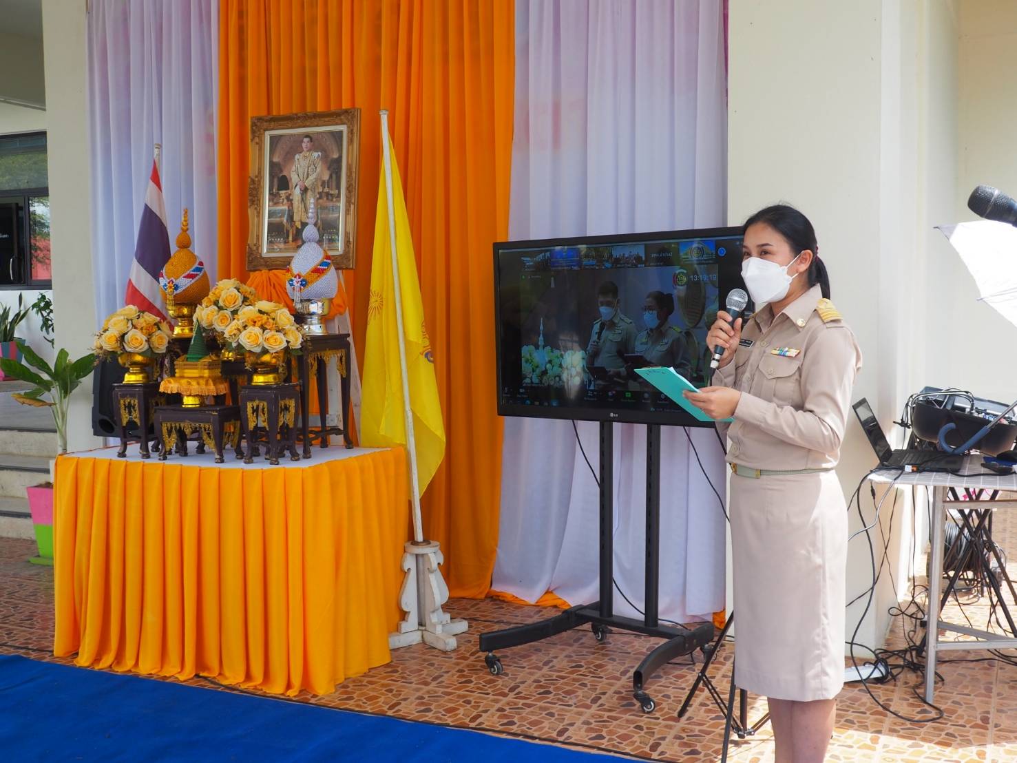 พช. ยะลา ร่วมเปิดศูนย์ผู้นำจิตอาสาพัฒนาชุมชน  ผ่านระบบ Zoom Cloud Meeting
