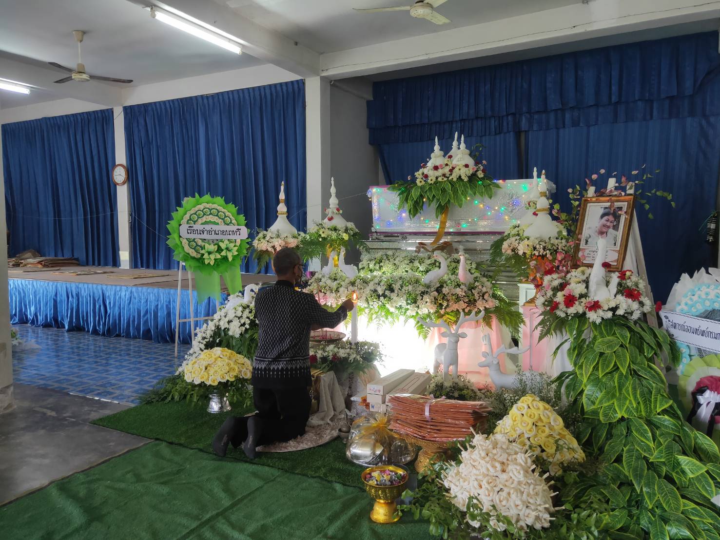 พช.ยะลา ร่วมเป็นเจ้าภาพสวดอภิธรรมศพมารดา พัฒนากร สพอ.เมืองยะลา