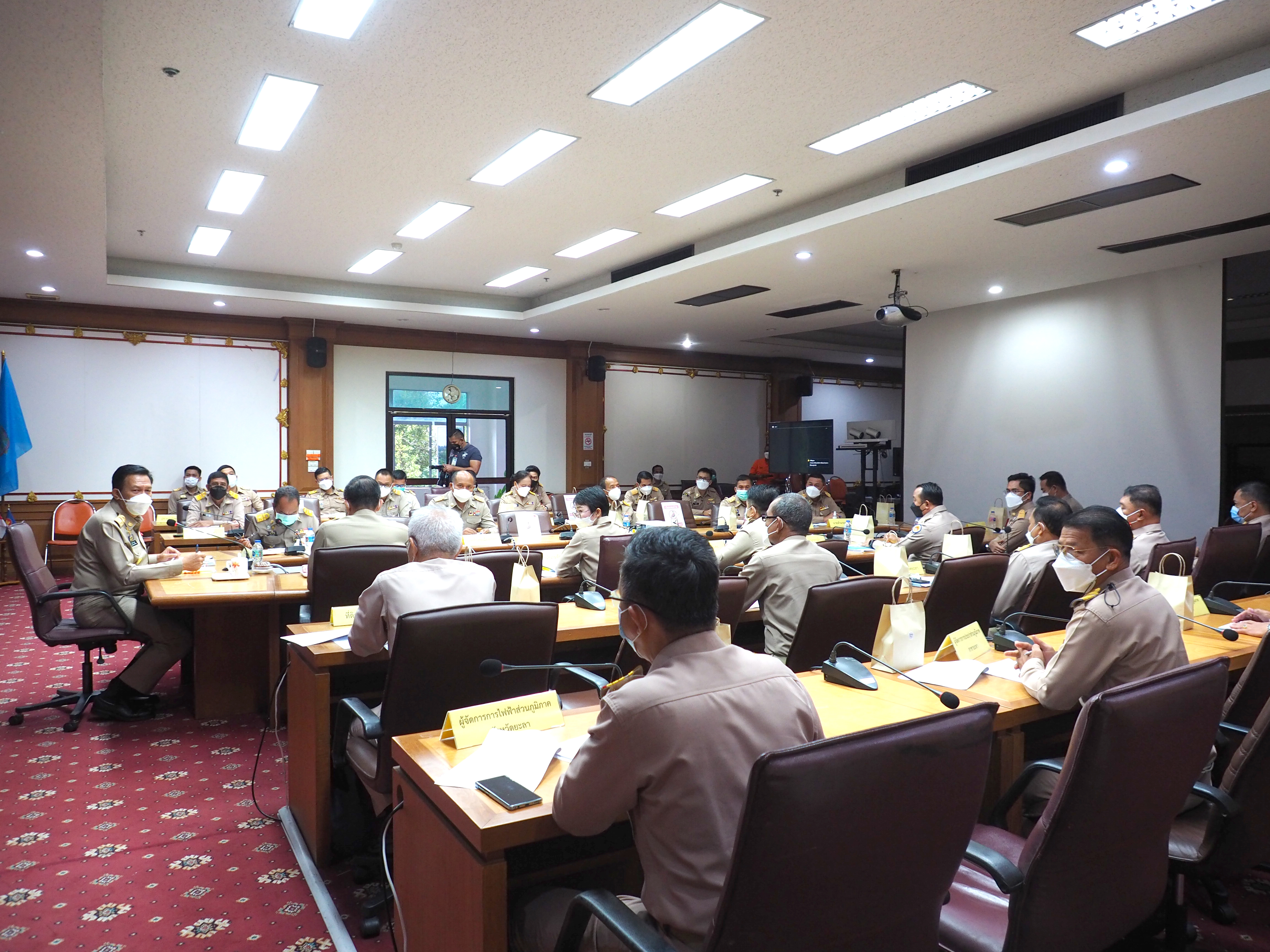 พจ.ยะลา ร่วมประชุมหัวหน้าส่วนราชการฯ มหาดไทย ครั้งที่ 8/2564