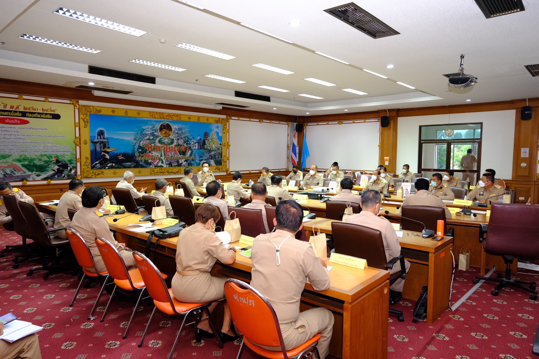 พจ.ยะลา ร่วมประชุมหัวหน้าส่วนราชการฯ มหาดไทย ครั้งที่ 8/2564