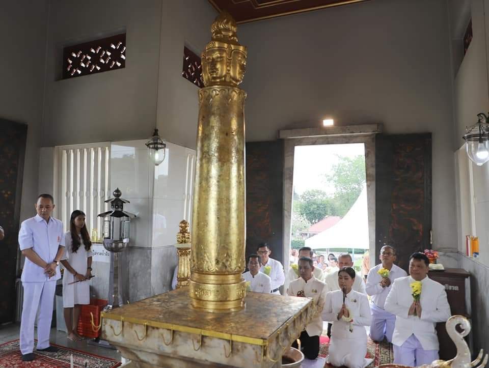 พช.ยะลาร่วมพิธีอัญเชิญหลักเมืองจำลอง