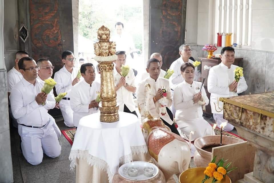 พช.ยะลาร่วมพิธีอัญเชิญหลักเมืองจำลอง
