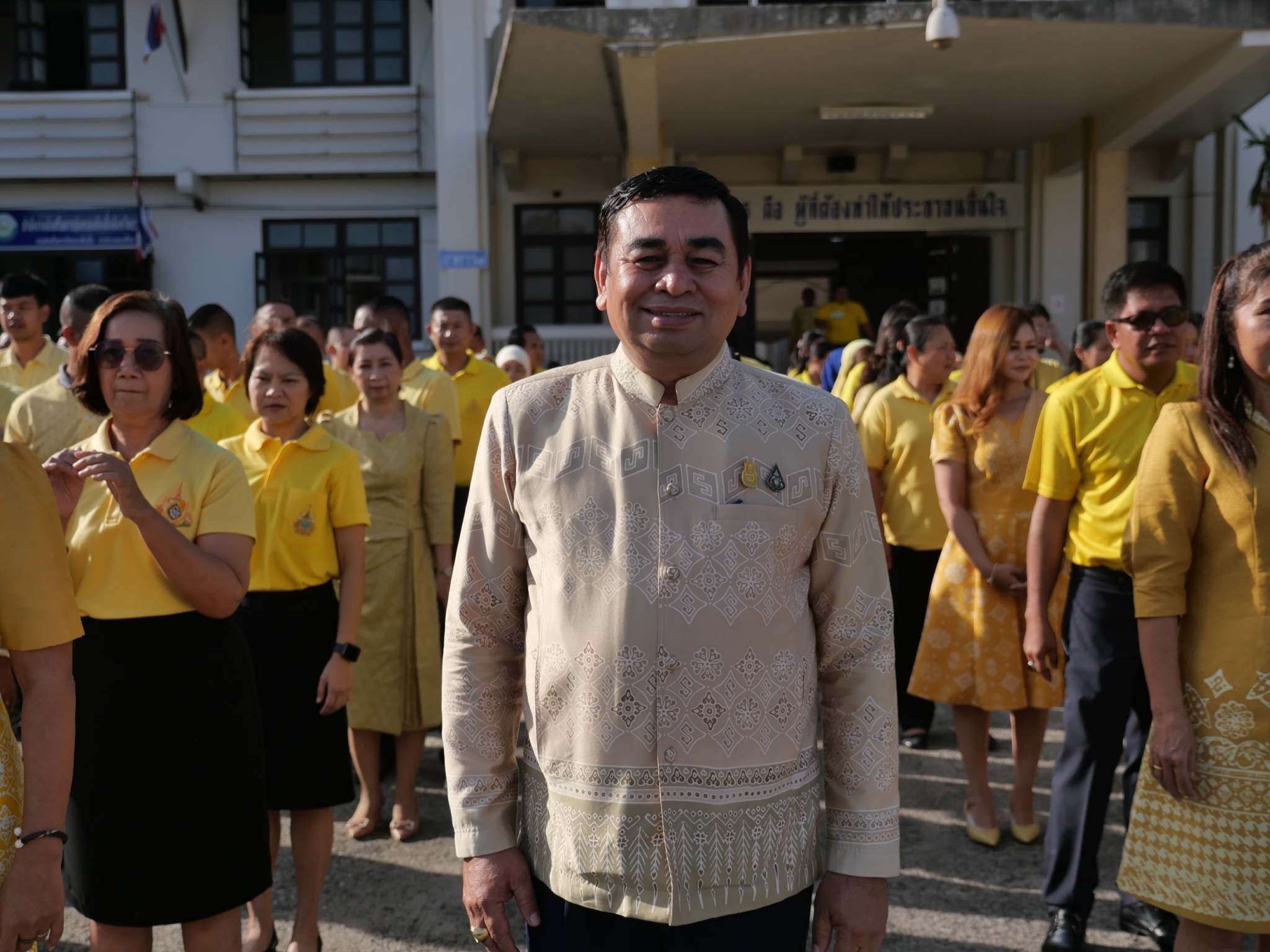 พช.ยะลา ร่วมกิจกรรมเข้าแถวเคารพธงชาติ และร่วมร้องเพลงชาติ