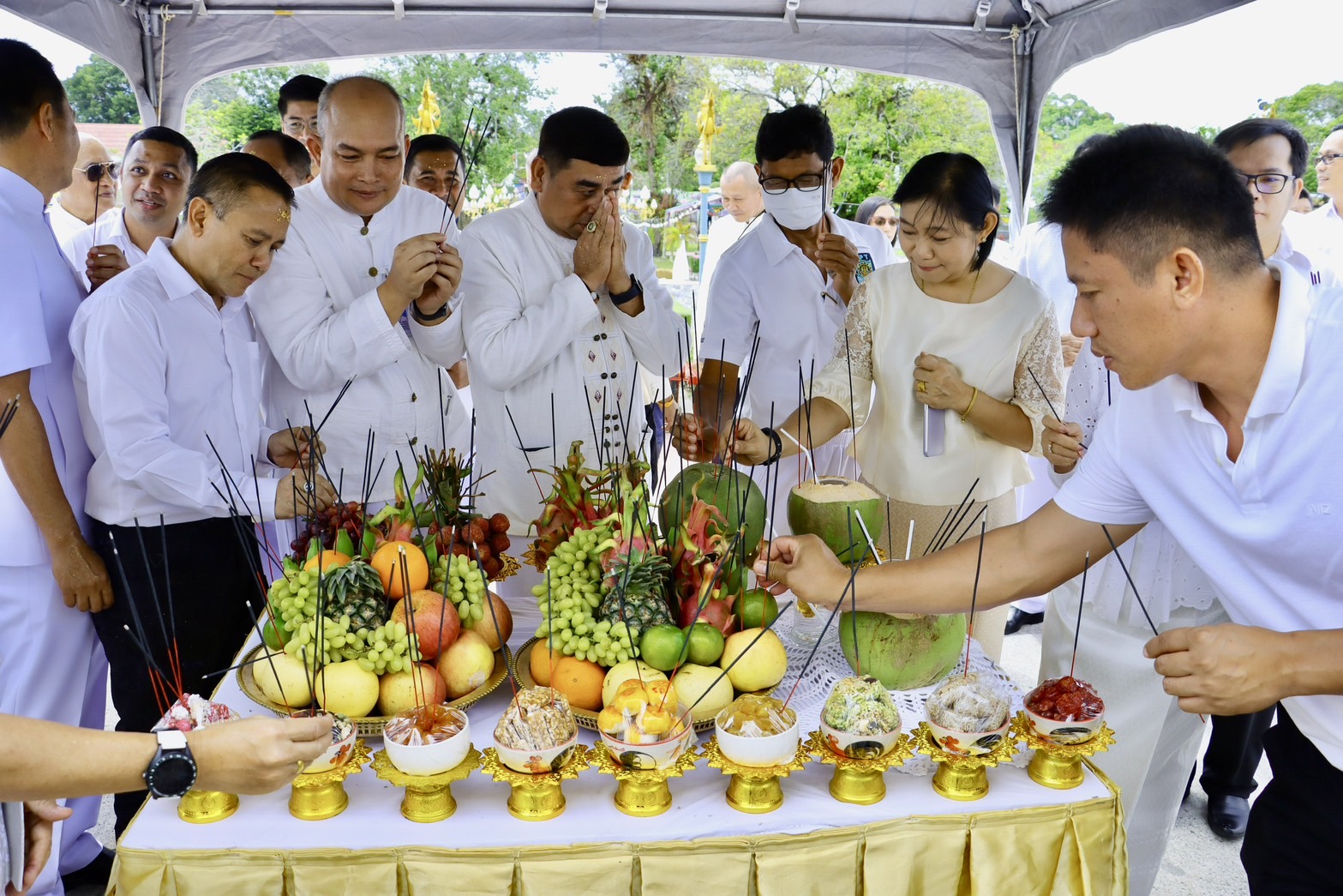 พช.ยะลาร่วมพิธีอัญเชิญหลักเมืองจำลอง