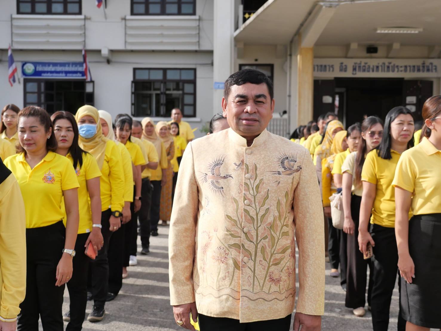 พช.ยะลา ร่วมกิจกรรมเข้าแถวเคารพธงชาติ และร่วมร้องเพลงชาติ