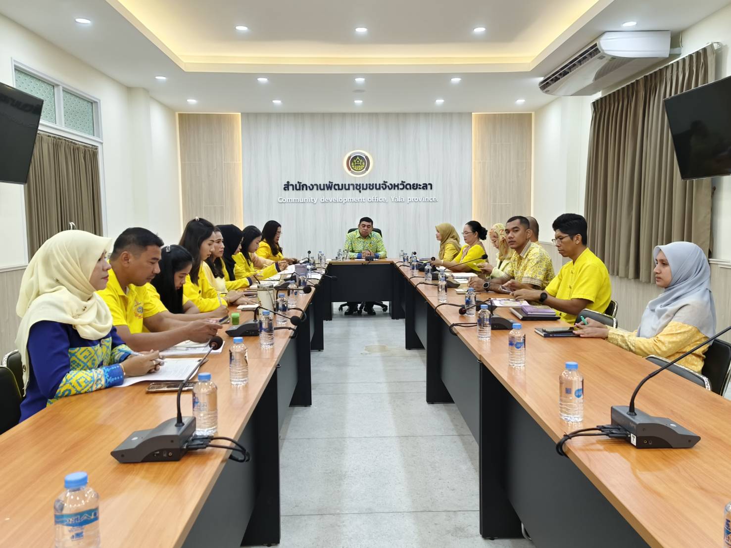 พช.ยะลา ประชุมประจำสัปดาห์เจ้าหน้าที่พัฒนาชุมชนจังหวัดยะลา