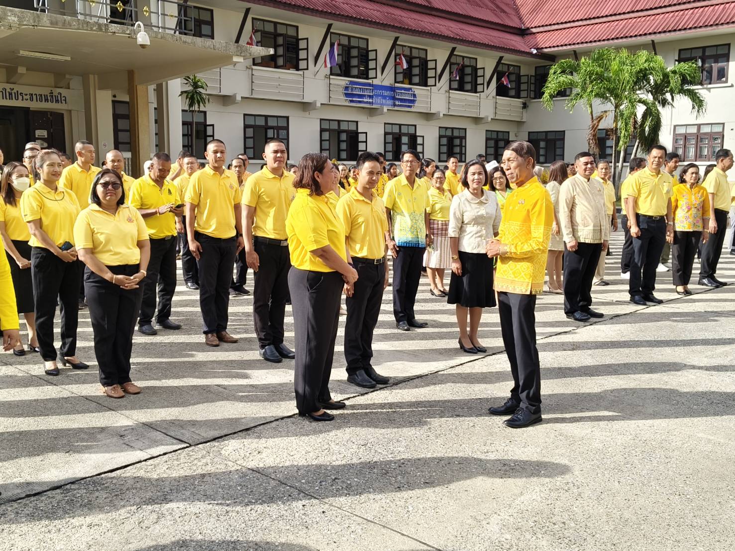 พช.ยะลา ร่วมกิจกรรมเข้าแถวเคารพธงชาติ และร่วมร้องเพลงชาติ