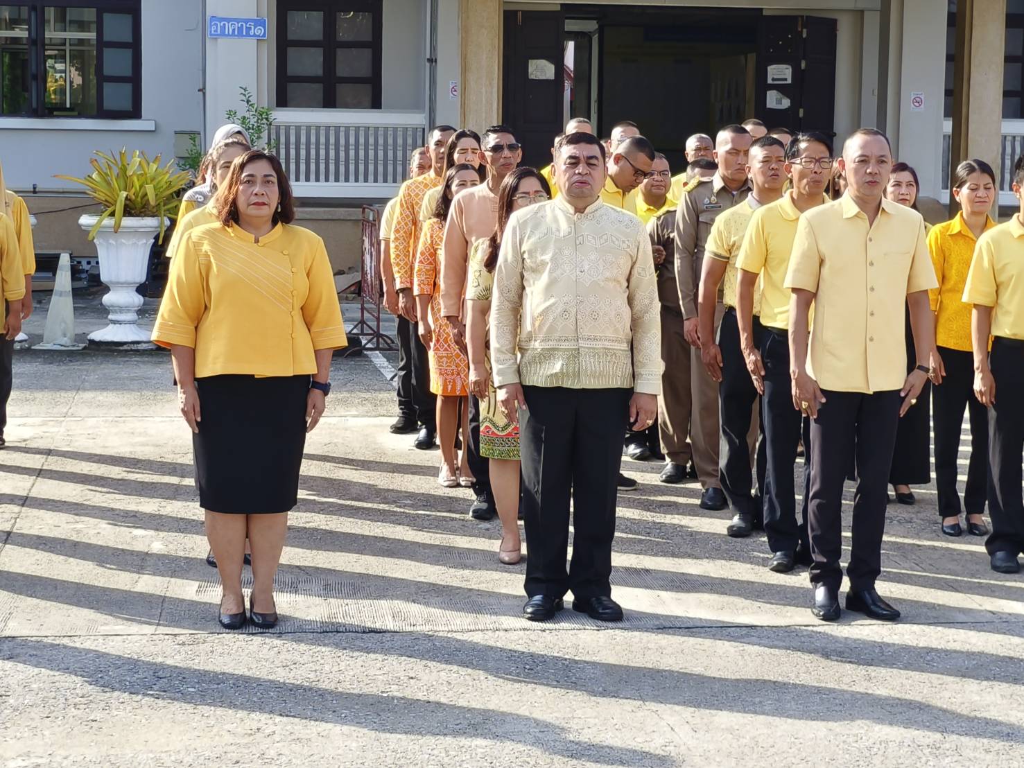 พช.ยะลา ร่วมกิจกรรมเข้าแถวเคารพธงชาติ และร่วมร้องเพลงชาติ