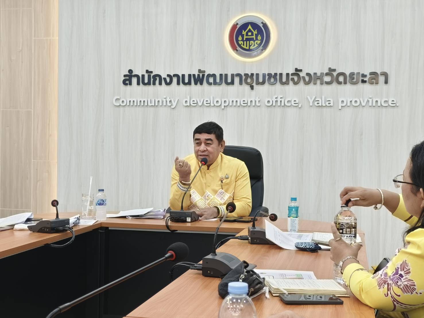 พช.ยะลา ประชุมประจำสัปดาห์เจ้าหน้าที่พัฒนาชุมชนจังหวัดยะลา