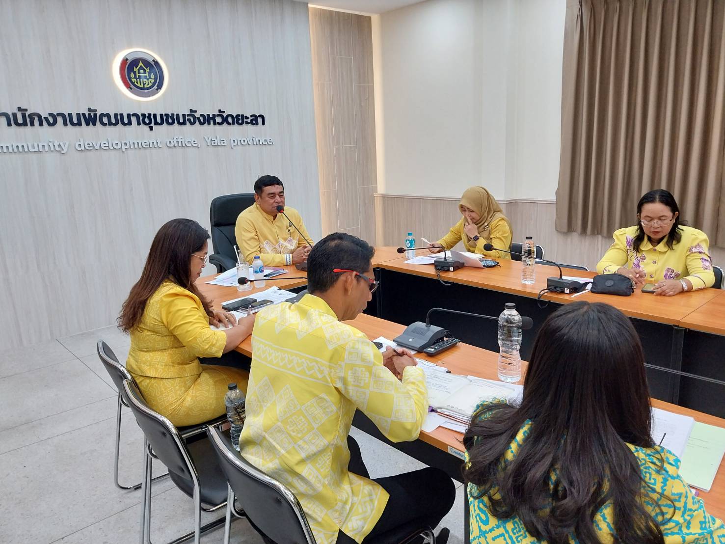 พช.ยะลา ประชุมประจำสัปดาห์เจ้าหน้าที่พัฒนาชุมชนจังหวัดยะลา