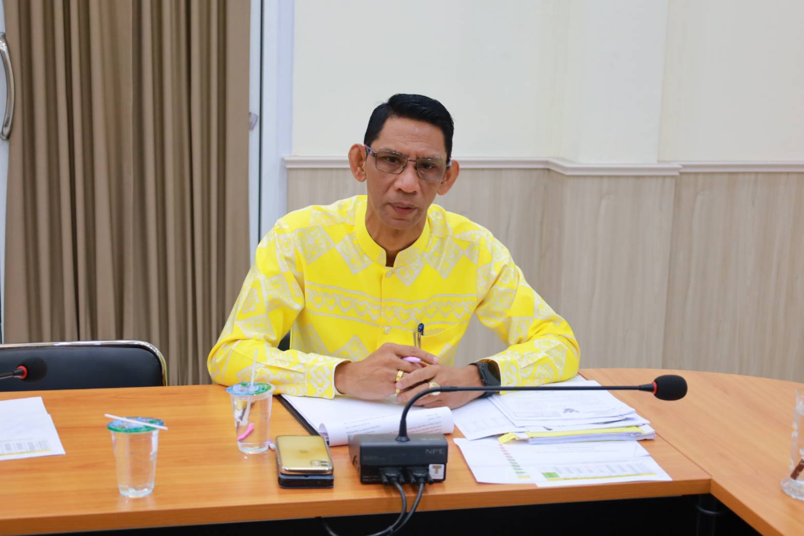 พช.ยะลา ประชุมประจำสัปดาห์เจ้าหน้าที่พัฒนาชุมชนจังหวัดยะลา