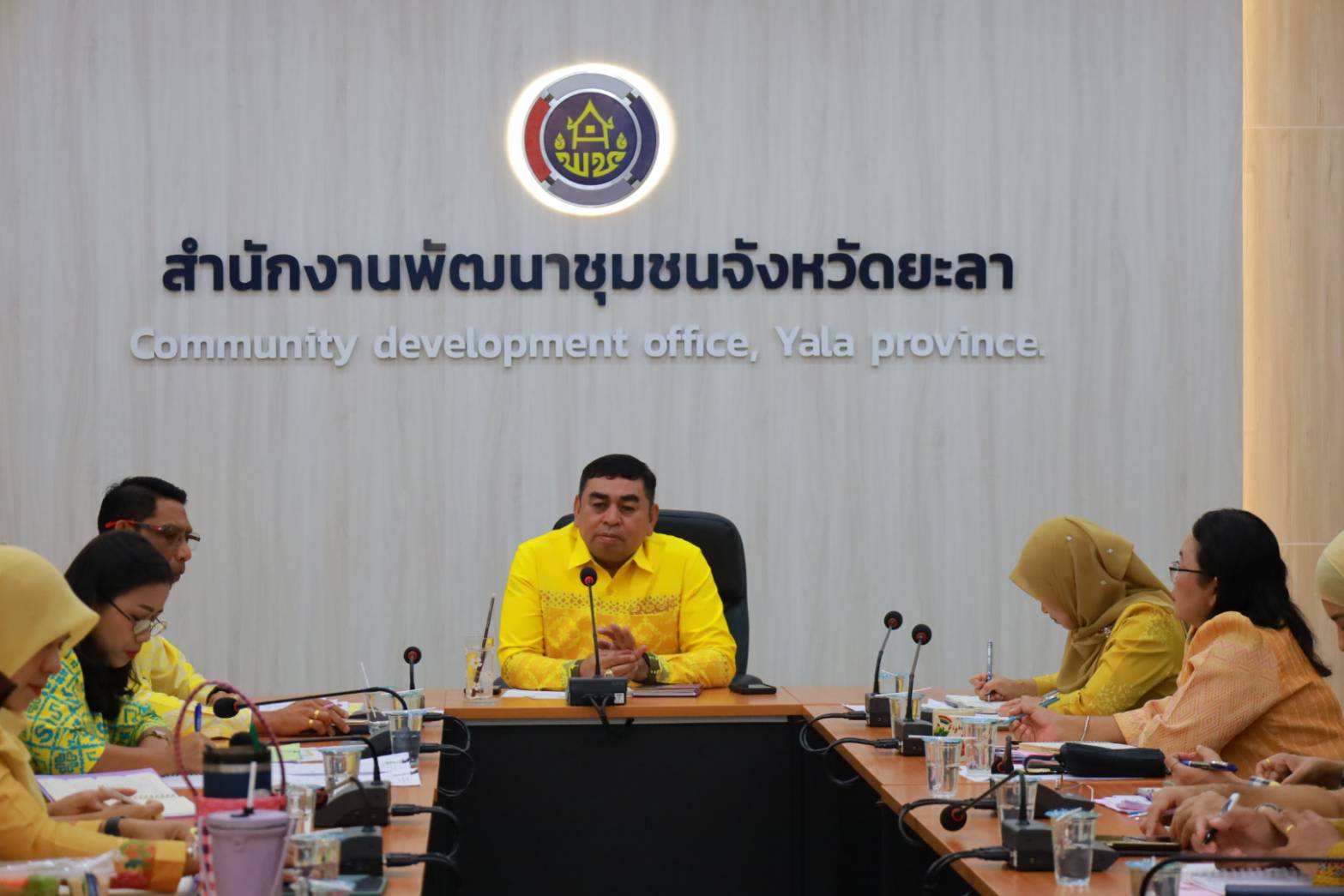 พช.ยะลา ประชุมประจำสัปดาห์เจ้าหน้าที่พัฒนาชุมชนจังหวัดยะลา
