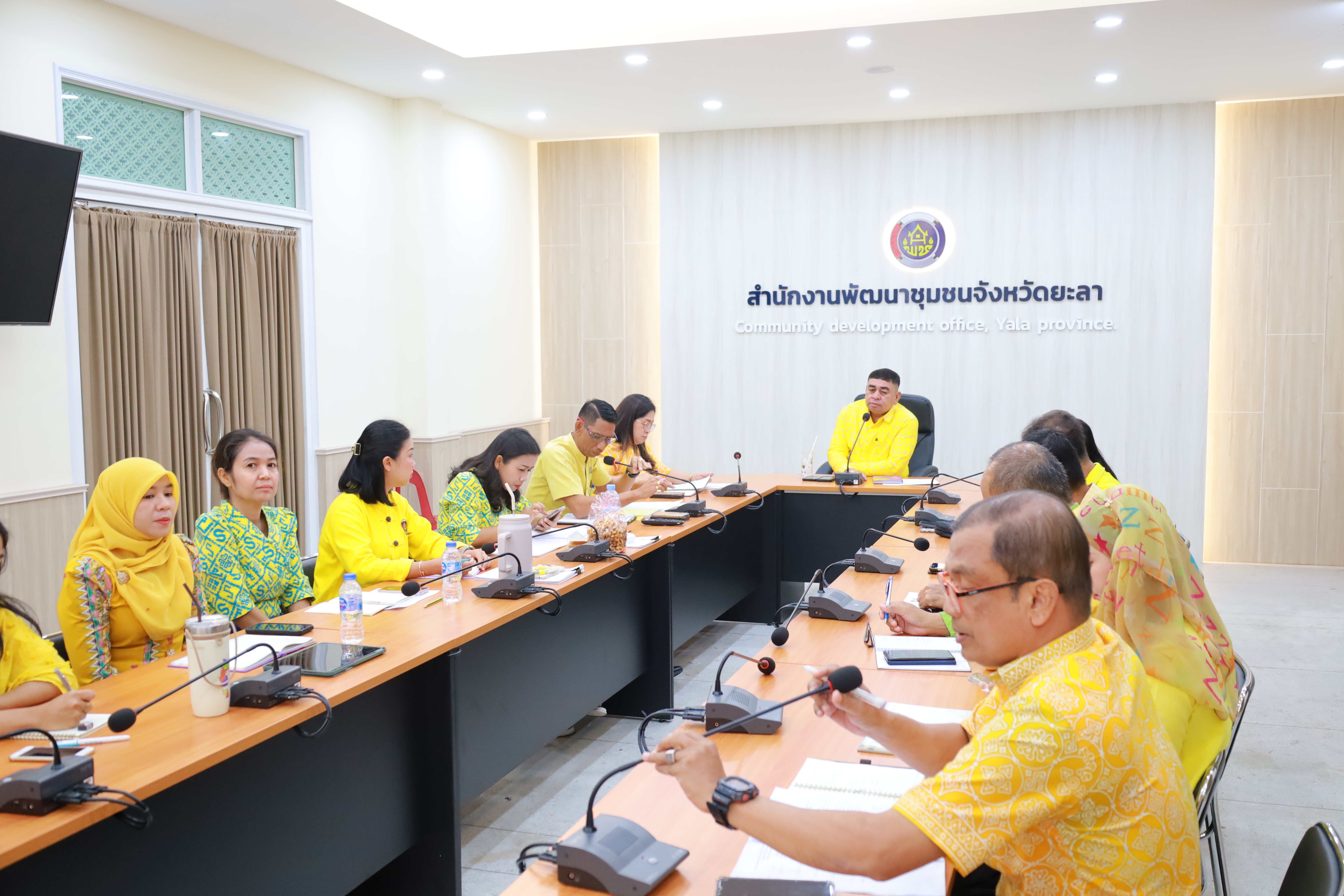 พช.ยะลา ประชุมประจำสัปดาห์เจ้าหน้าที่พัฒนาชุมชนจังหวัดยะลา