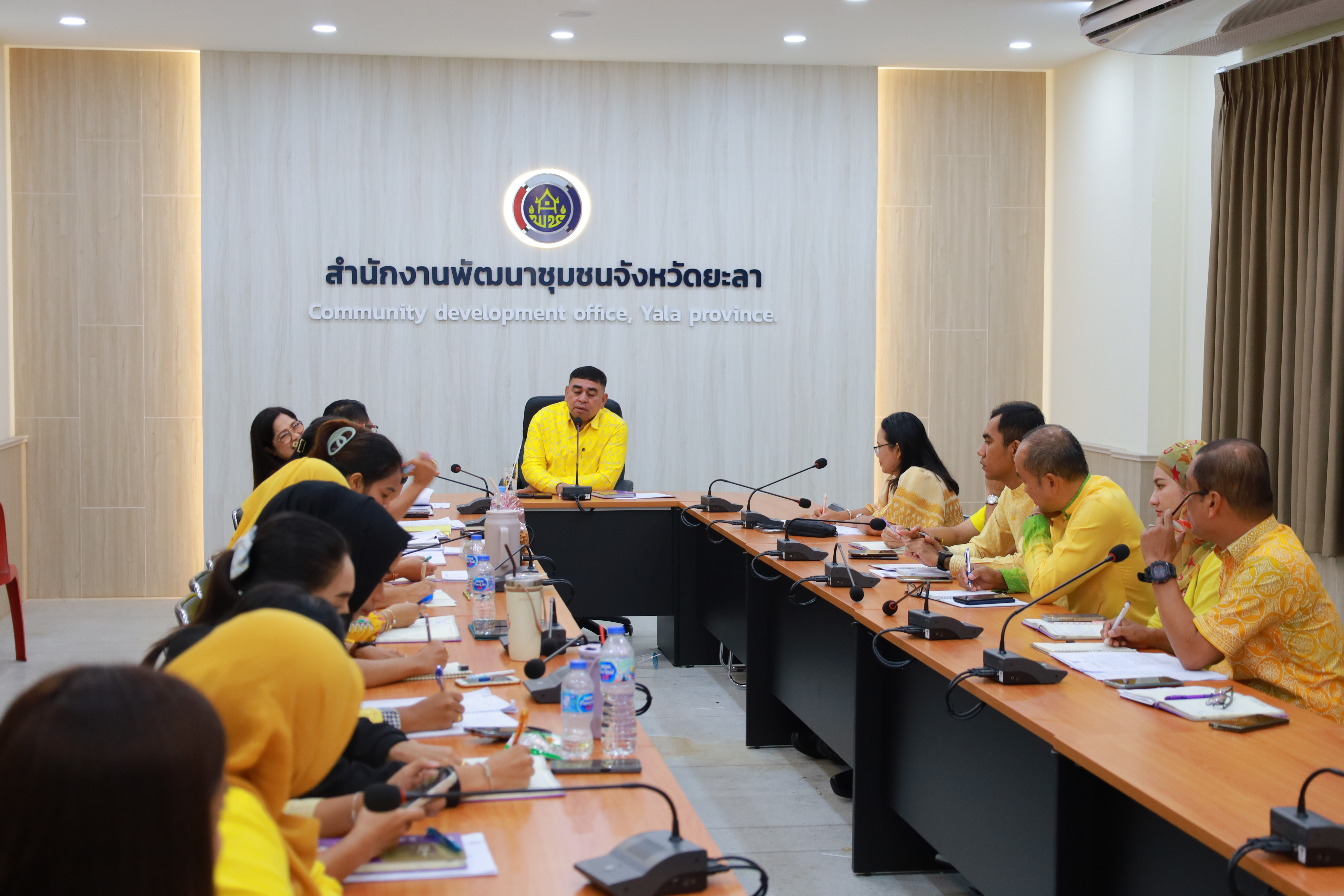 พช.ยะลา ประชุมประจำสัปดาห์เจ้าหน้าที่พัฒนาชุมชนจังหวัดยะลา