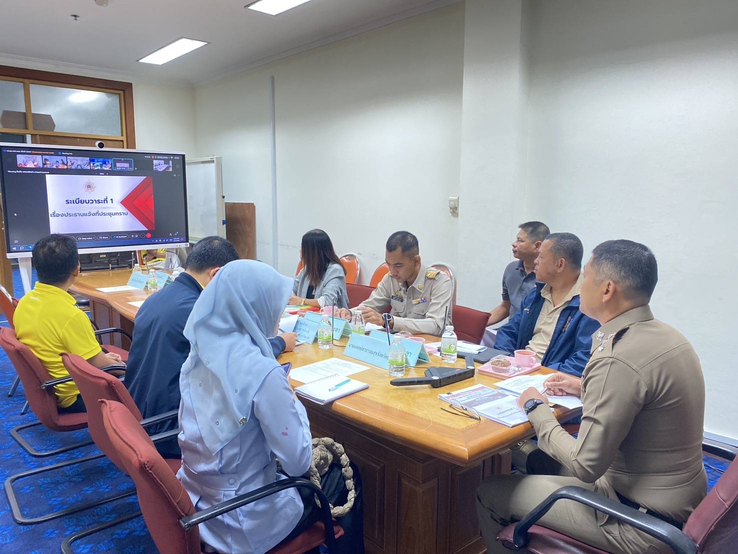 พช.ยะลา ร่วมประชุมศูนย์ปฏิบัติการติดตามเร่งรัดการบำบัดรักษา ฟื้นฟูสภาพสังคม ป้องกัน และปราบปรามยาเสพติด ครั้งที่ 1/2567