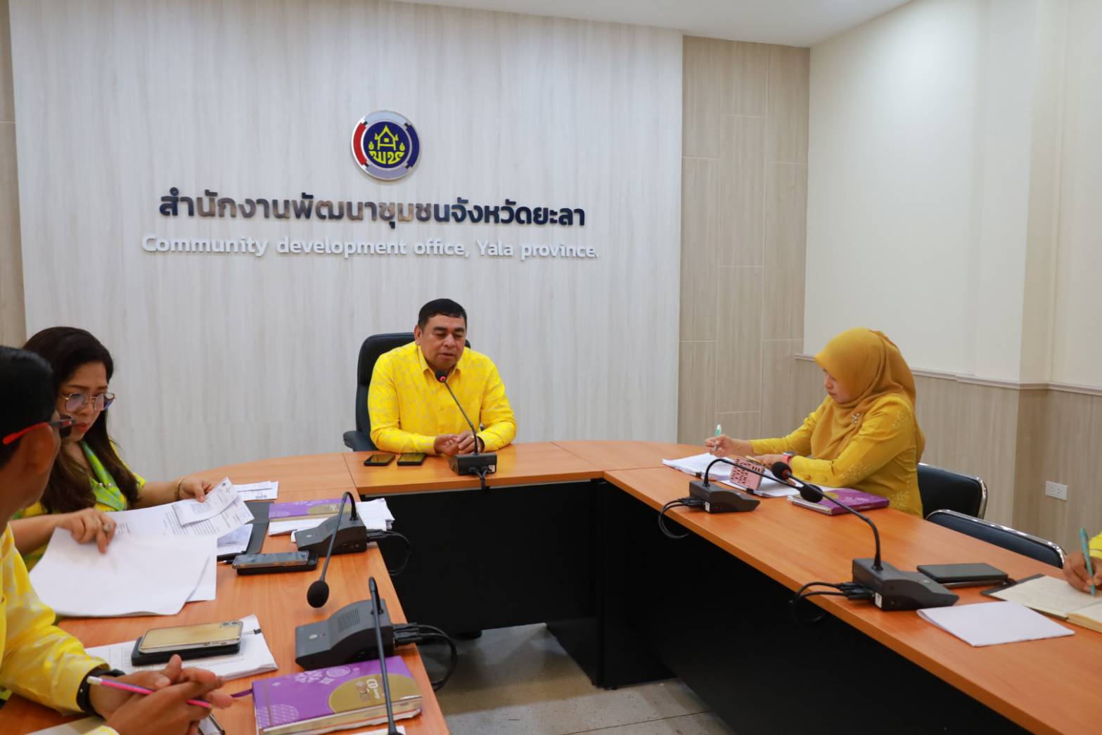 พช.ยะลา ประชุมประจำสัปดาห์เจ้าหน้าที่พัฒนาชุมชนจังหวัดยะลา