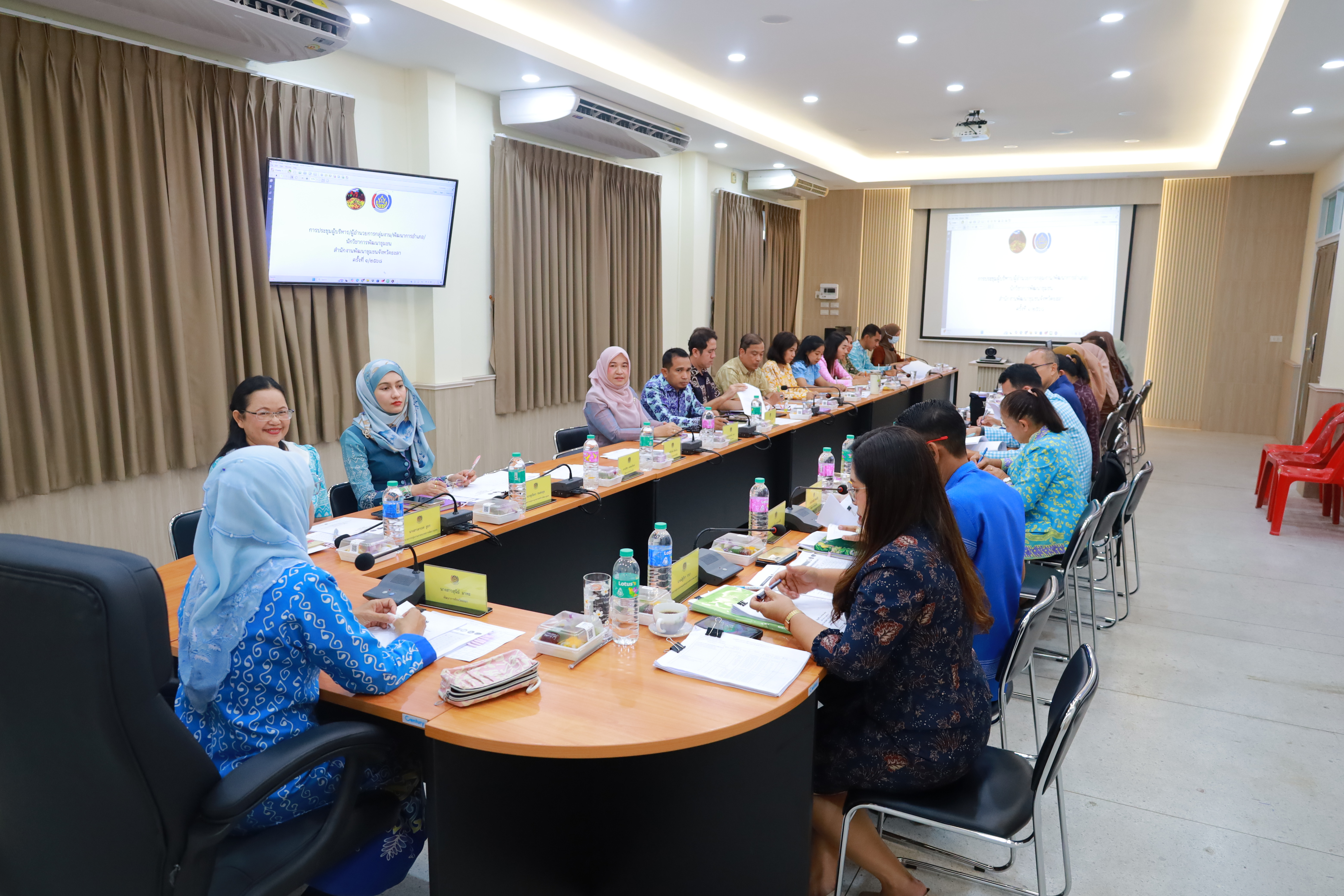พช.ยะลา ประชุมผู้บริหาร ผู้อำนวยการกลุ่มงาน พัฒนาการอำเภอ นักวิชาการพัฒนาชุมชน ครั้งที่ 1/2568