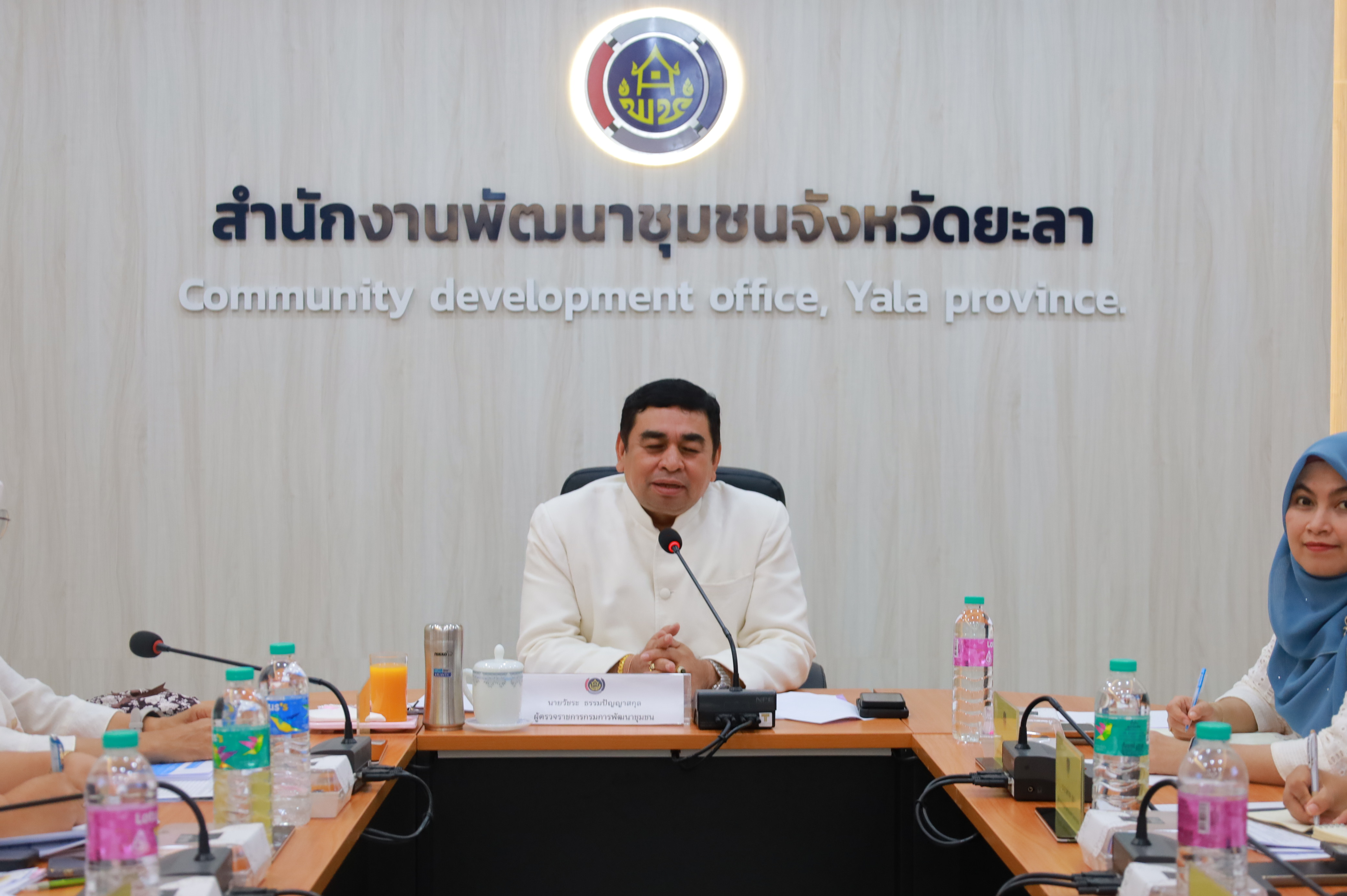 พช.ยะลา ให้การต้อนรับการลงพื้นที่ติดตามและสนับสนุนการตรวจราชการของนายวัชระ ธรรมปัญญาสกุล ผู้ตรวจราชการกรมการพัฒนาชุมชน ปฏิบัติหน้าที่ผู้อำนวยการศูนย์ศึกษาและพัฒนาชุมชนยะลา ในพื้นที่จังหวัดยะลา ประจำเดือนมกราคม 2568