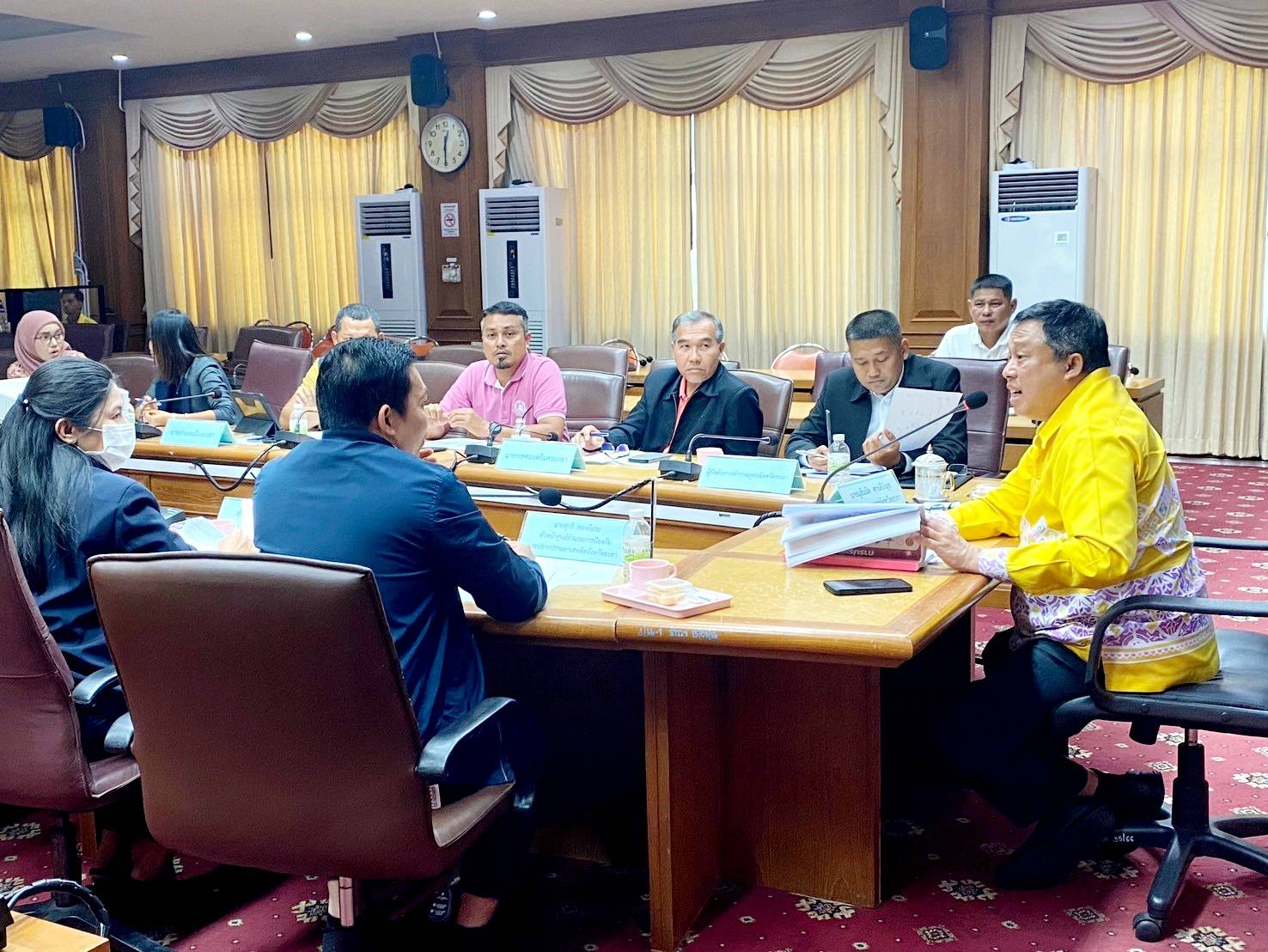 พช.ยะลา ร่วมประชุมศูนย์ปฏิบัติการติดตามเร่งรัดการบำบัดรักษา ฟื้นฟูสภาพสังคม ป้องกัน และปราบปรามยาเสพติด ครั้งที่ 3/2568