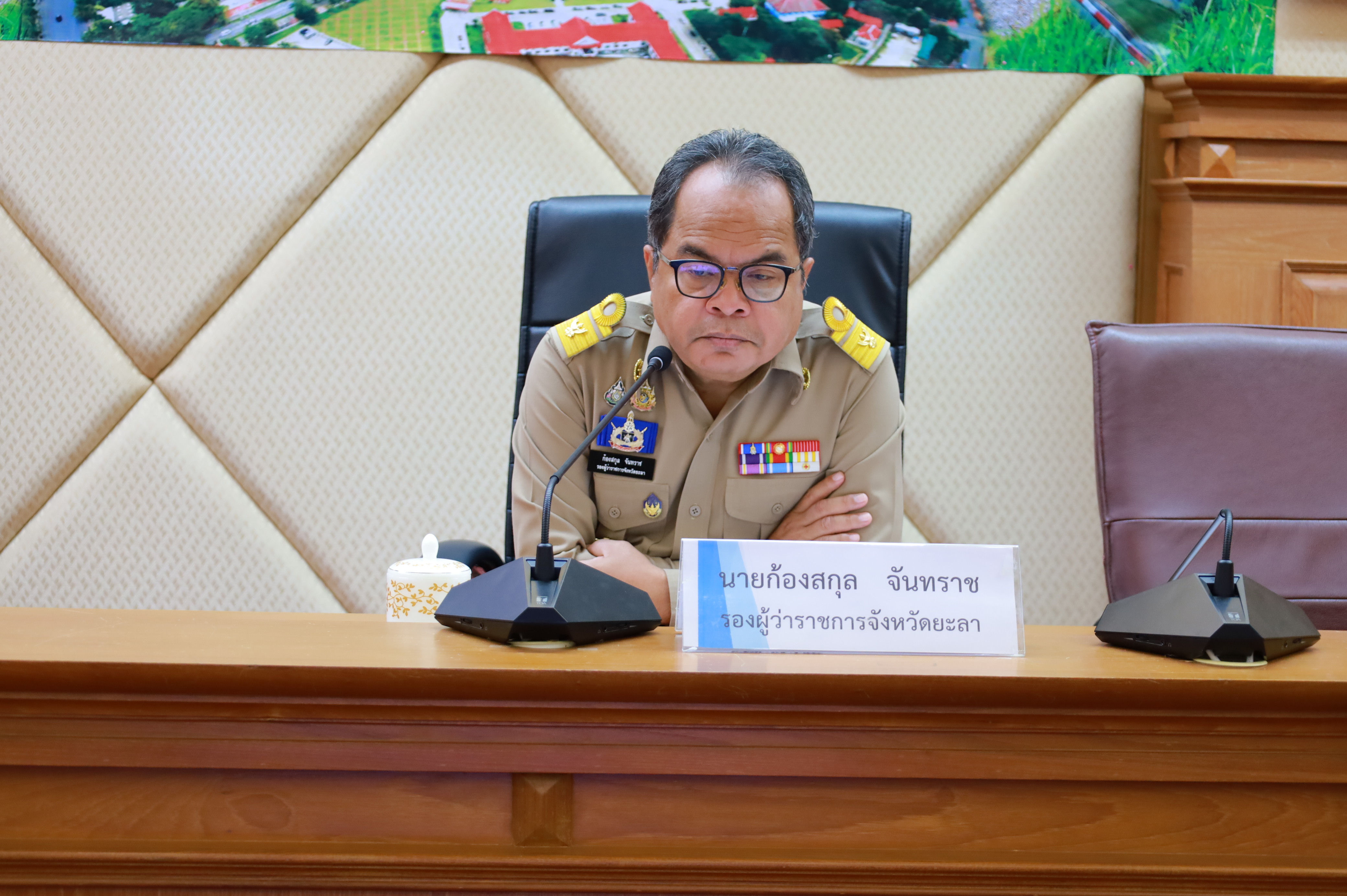 พช.ยะลา ร่วมประชุมคณะกรรมการติดตามและกำกับดูแลการดำเนินการพัฒนาคุณภาพการบริหารจัดการภาครัฐ จังหวัดยะลา 